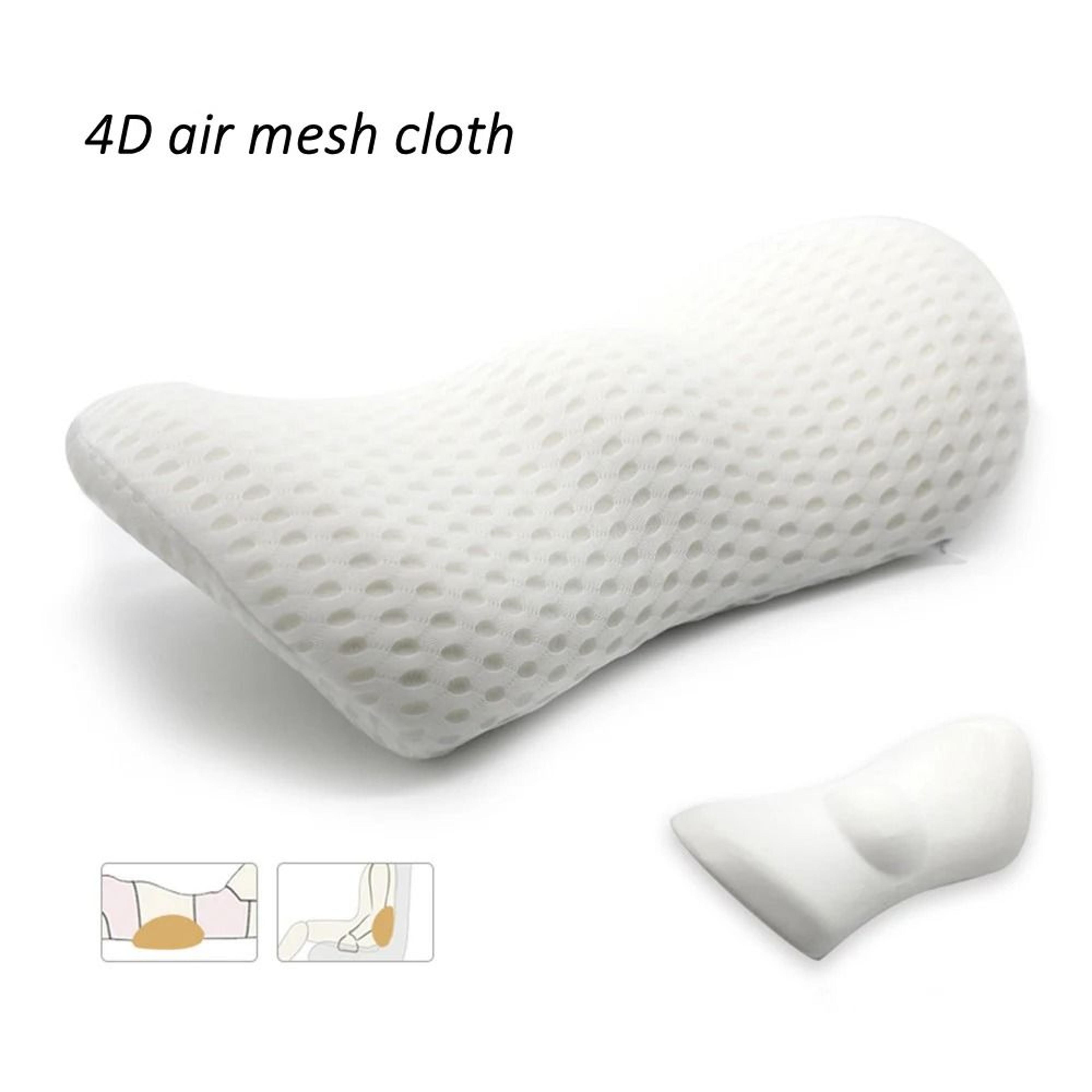 Ergonomic Memory Foam Lumbar Pillow With Removable Knit Cover For Car Seat And Office Chair 7