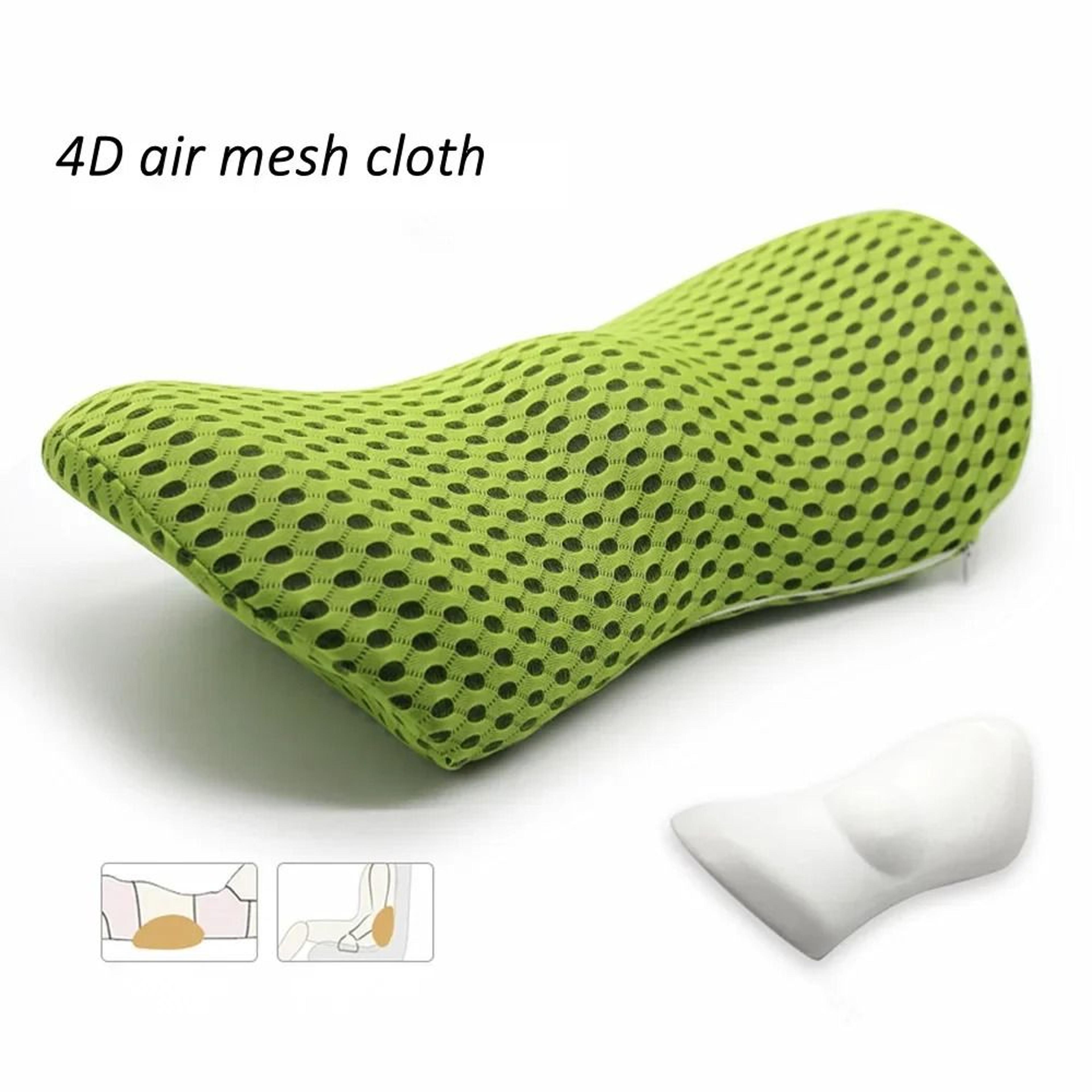 Ergonomic Memory Foam Lumbar Pillow With Removable Knit Cover For Car Seat And Office Chair 8