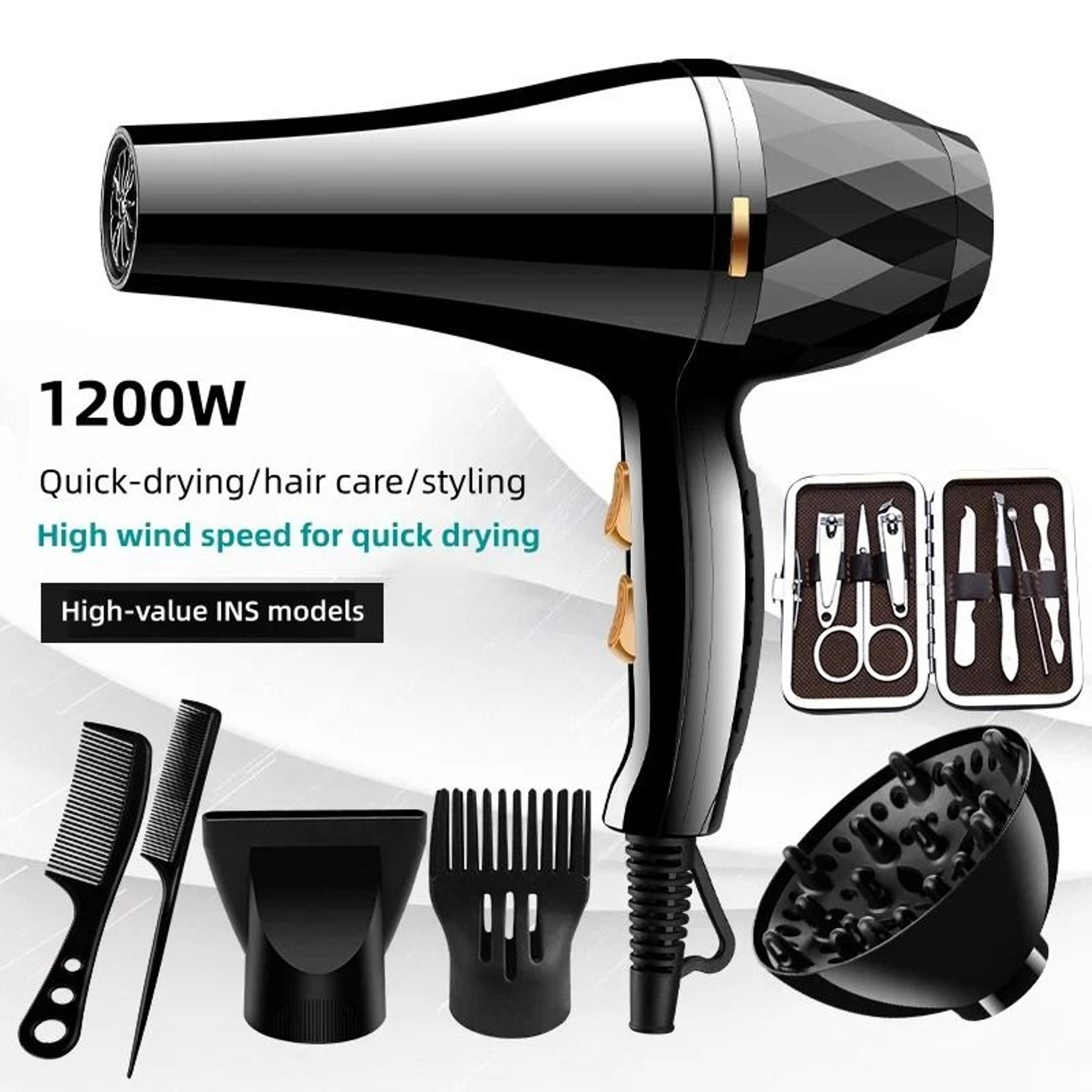 high wind power hair dryer hood with hot and cold air