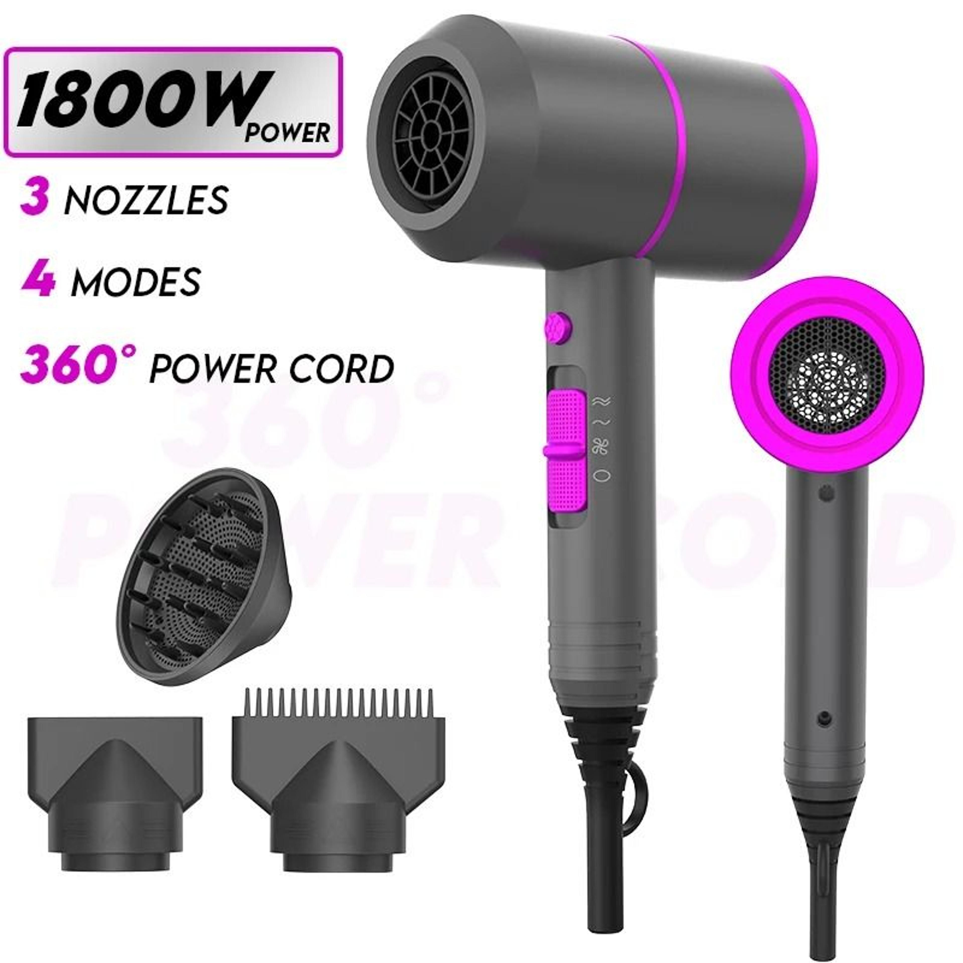 Professional Ionic Hair Dryer Fast Dry Blow Dryer With Diffuser 1