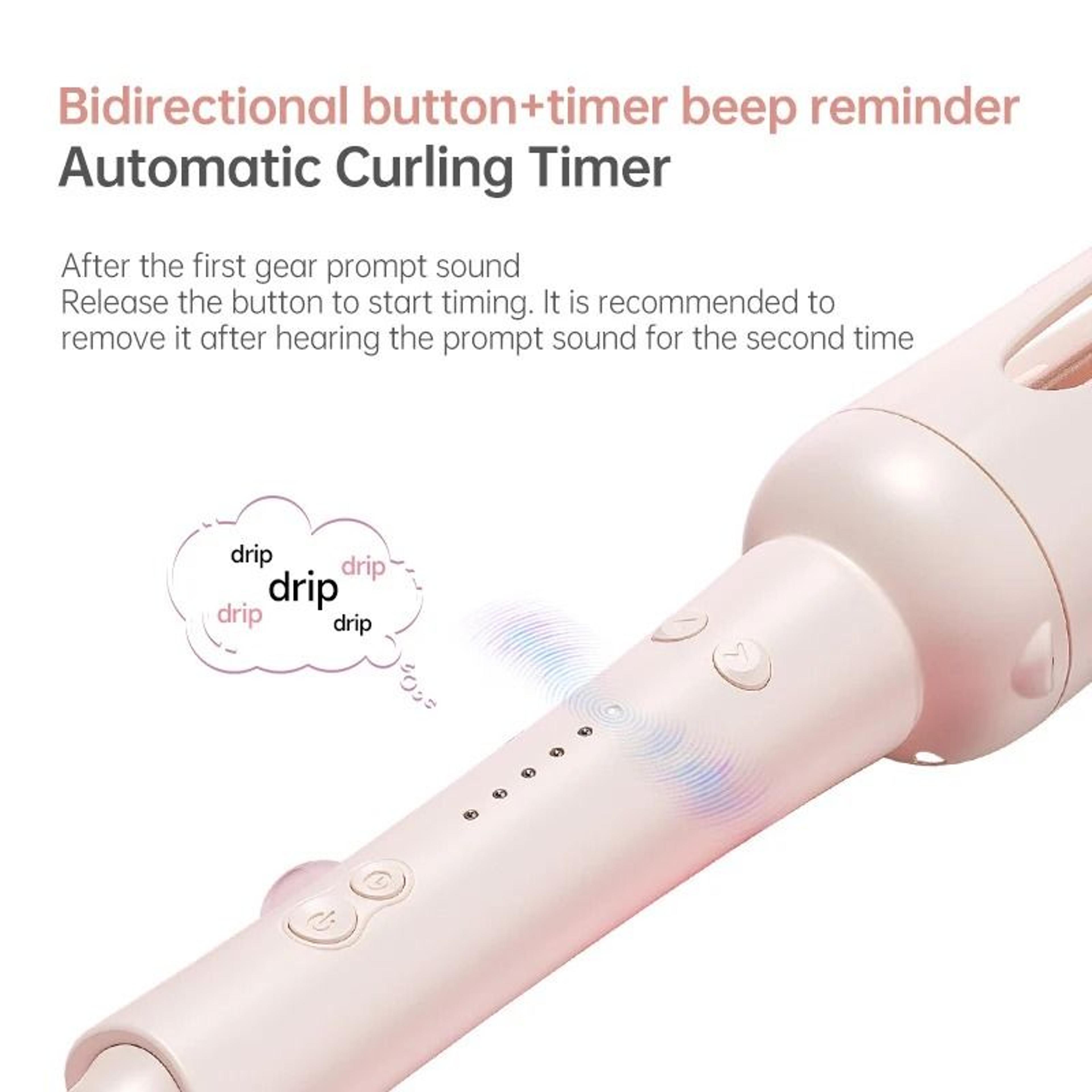 Professional Automatic Curling Iron Rotating Hair Curler Ceramic Negative Ion Styling Wand 4