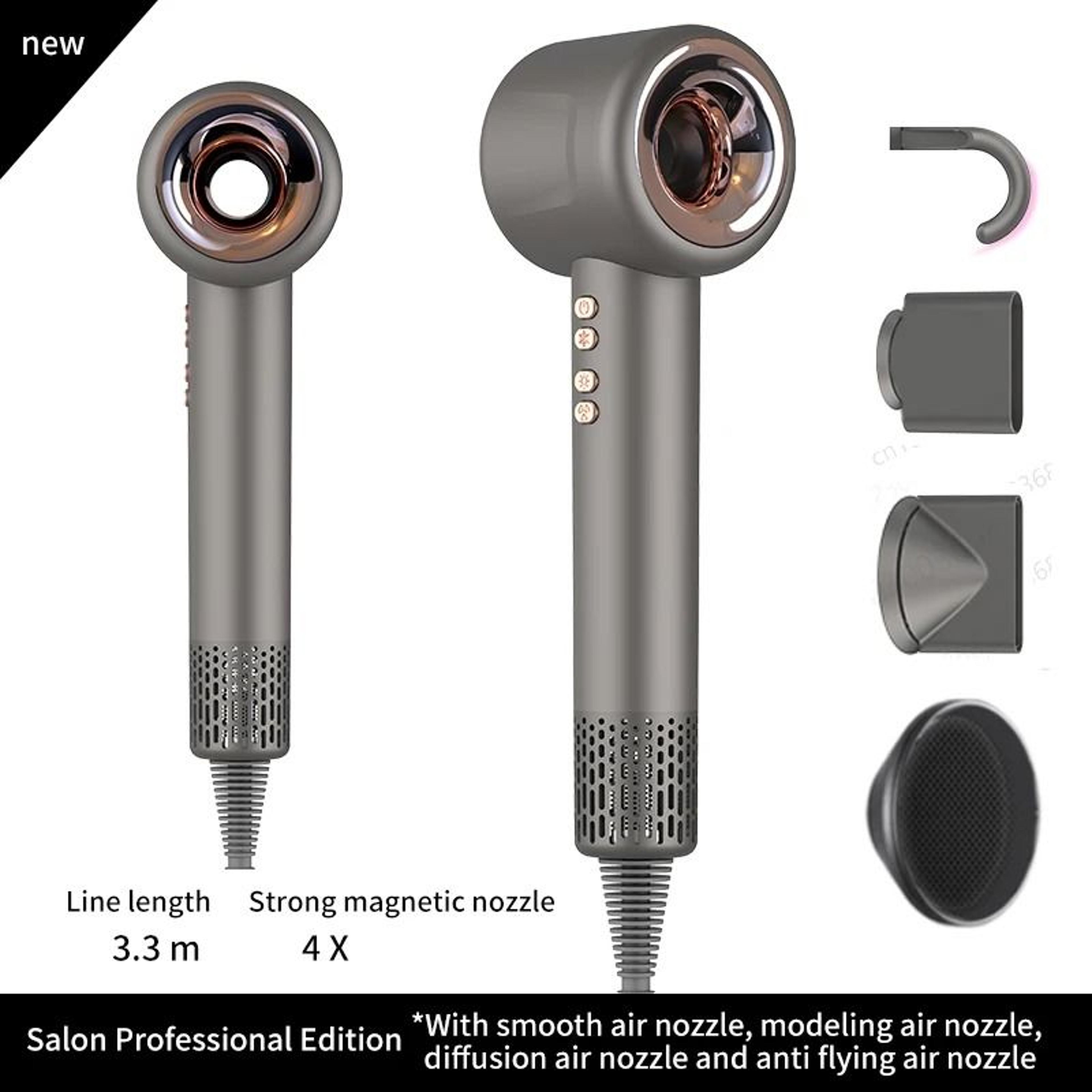 Super Hair Dryer 220V Leafless Hair Dryer Personal Hair Care Styling Negative Ion Tool Constant Ani 11