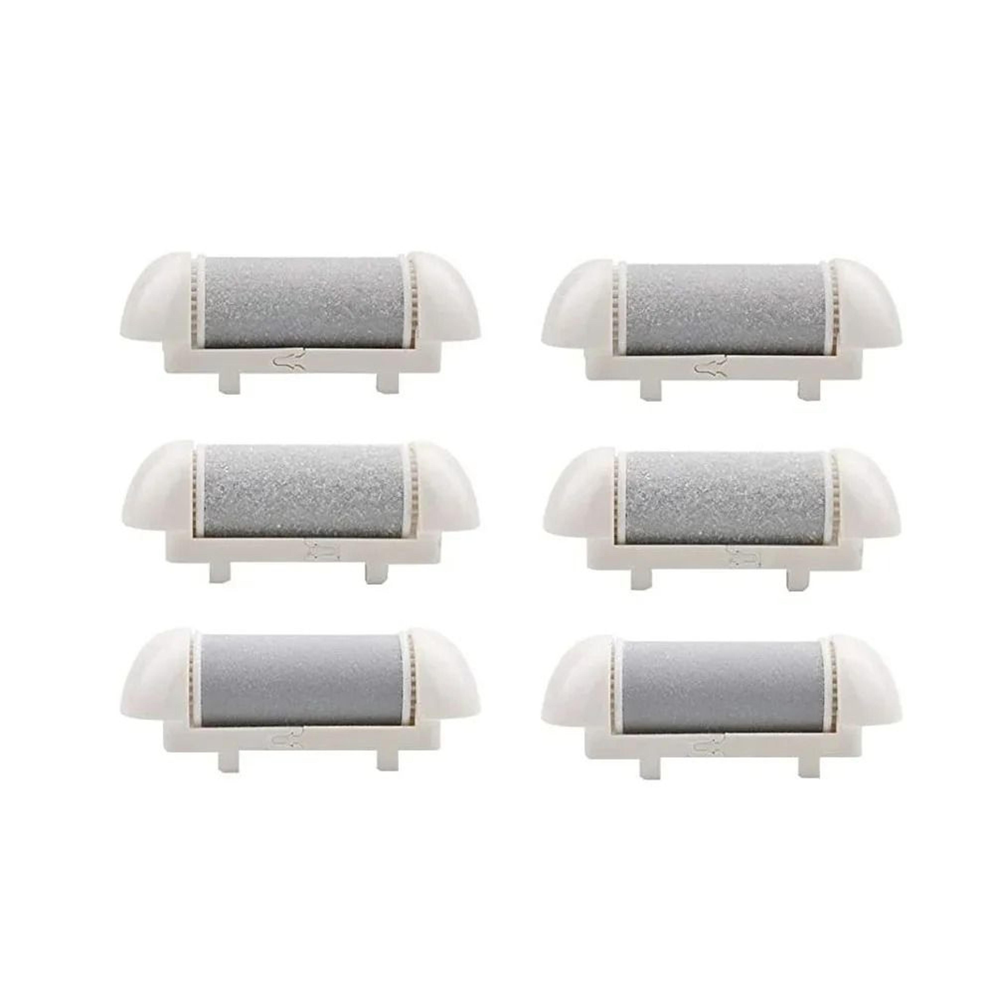 6 Piece Replacement Roller Heads For Electric Foot File Hard Skin Remover Refills 7