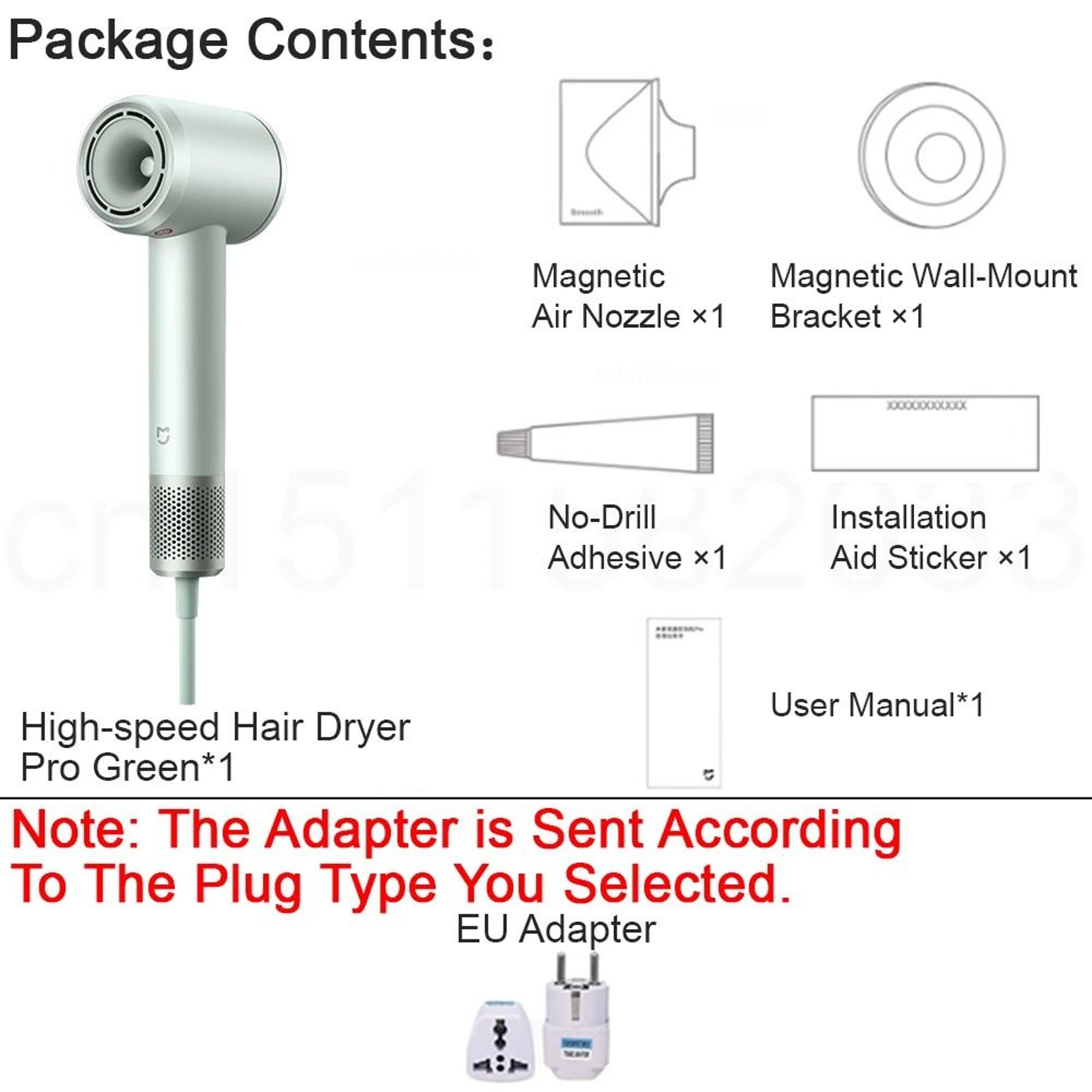 Mijia Pro High Speed Ionic Hair Dryer With 8 Airflow Modes And Constant Temperature Care 9