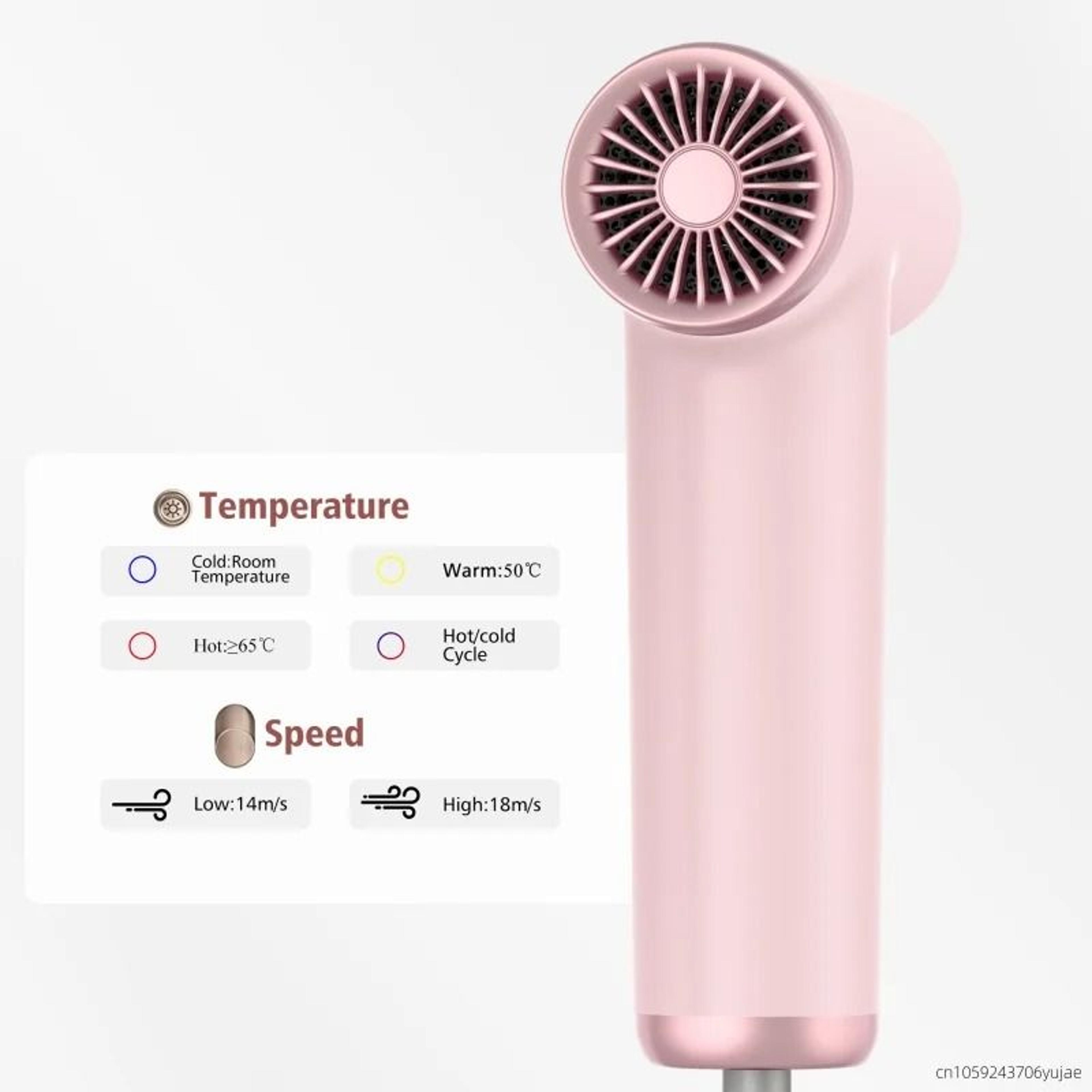Mini Portable High Speed Ionic Hair Dryer With 110000 RPM Brushless Motor For Home And Travel 6