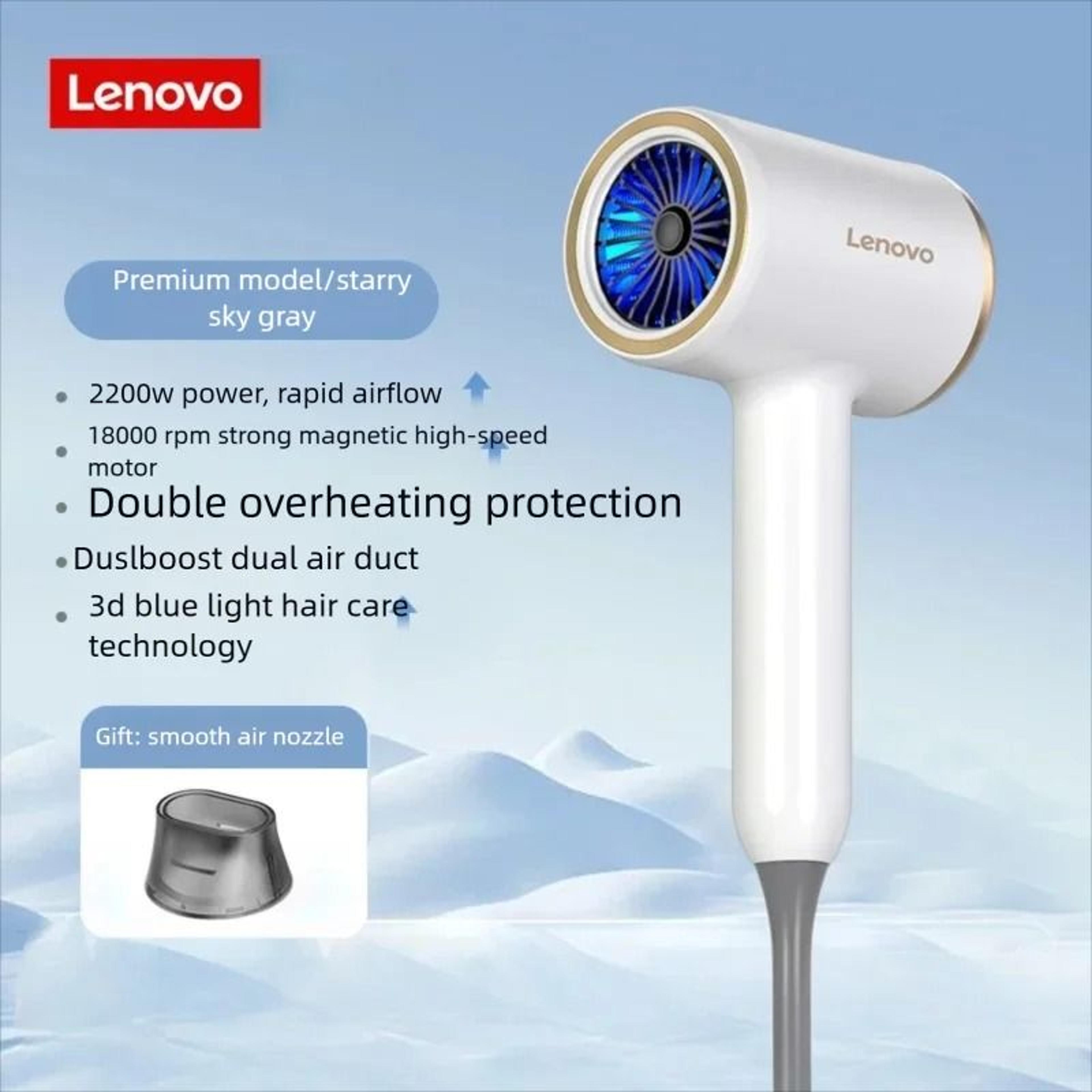 Lenovo C2 Professional Ionic Hair Dryer With Hot Cool Settings And High Speed Drying 6