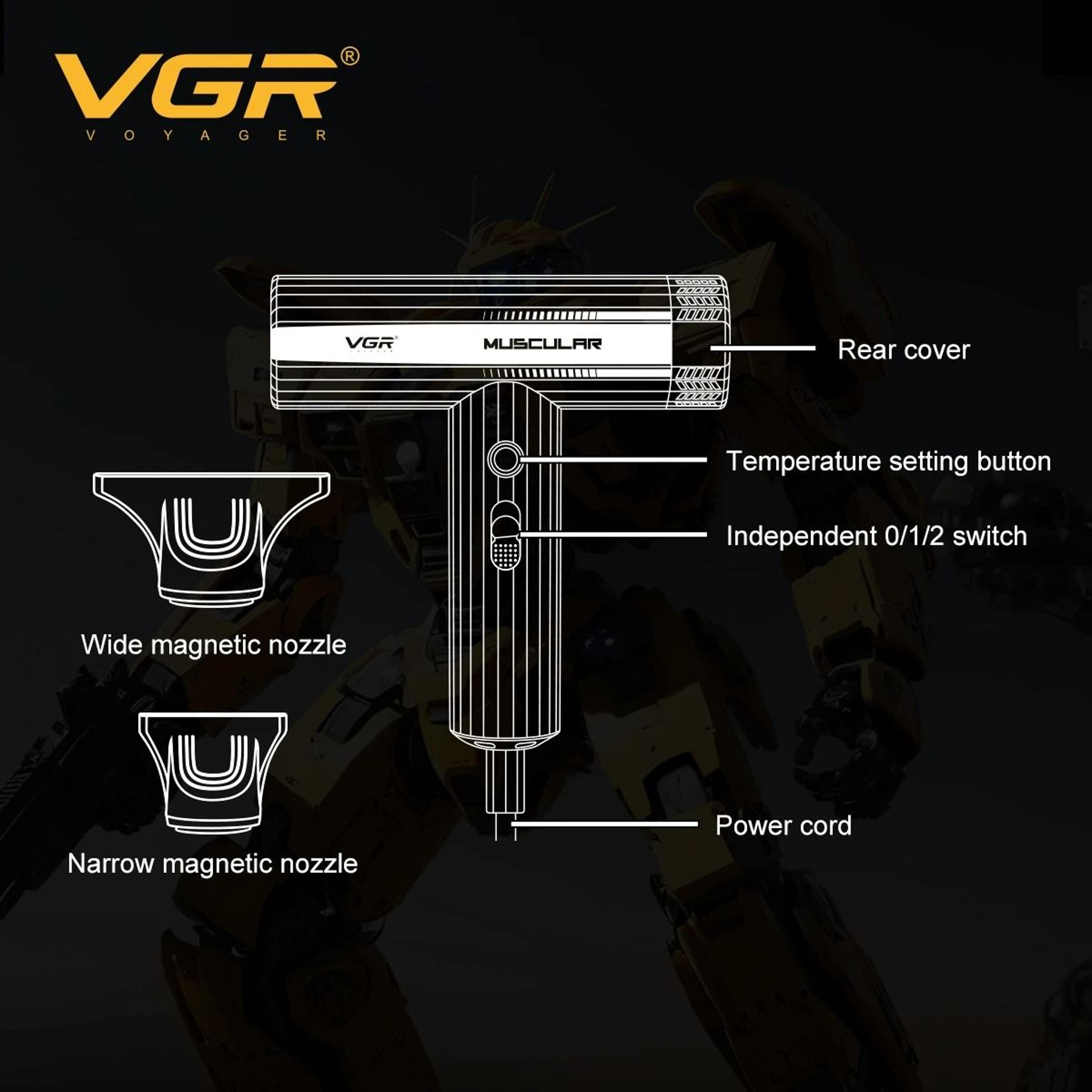 VGR V285 Professional High Speed Ionic Hair Dryer With 110000 RPM Brushless Motor 2