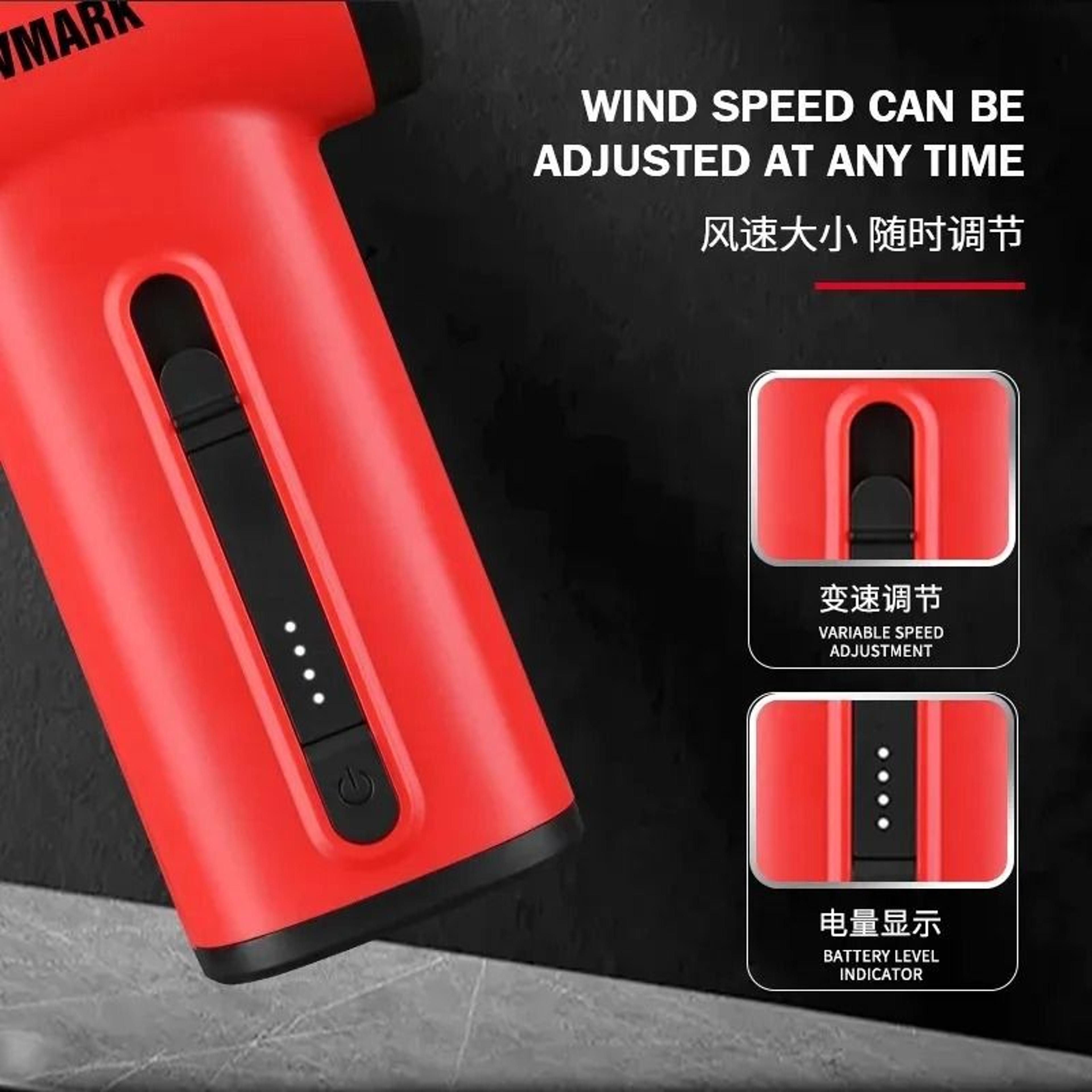 WMARK NG TB001 130000 RPM Rechargeable Turbo Jet Air Duster With Brushless Motor 5