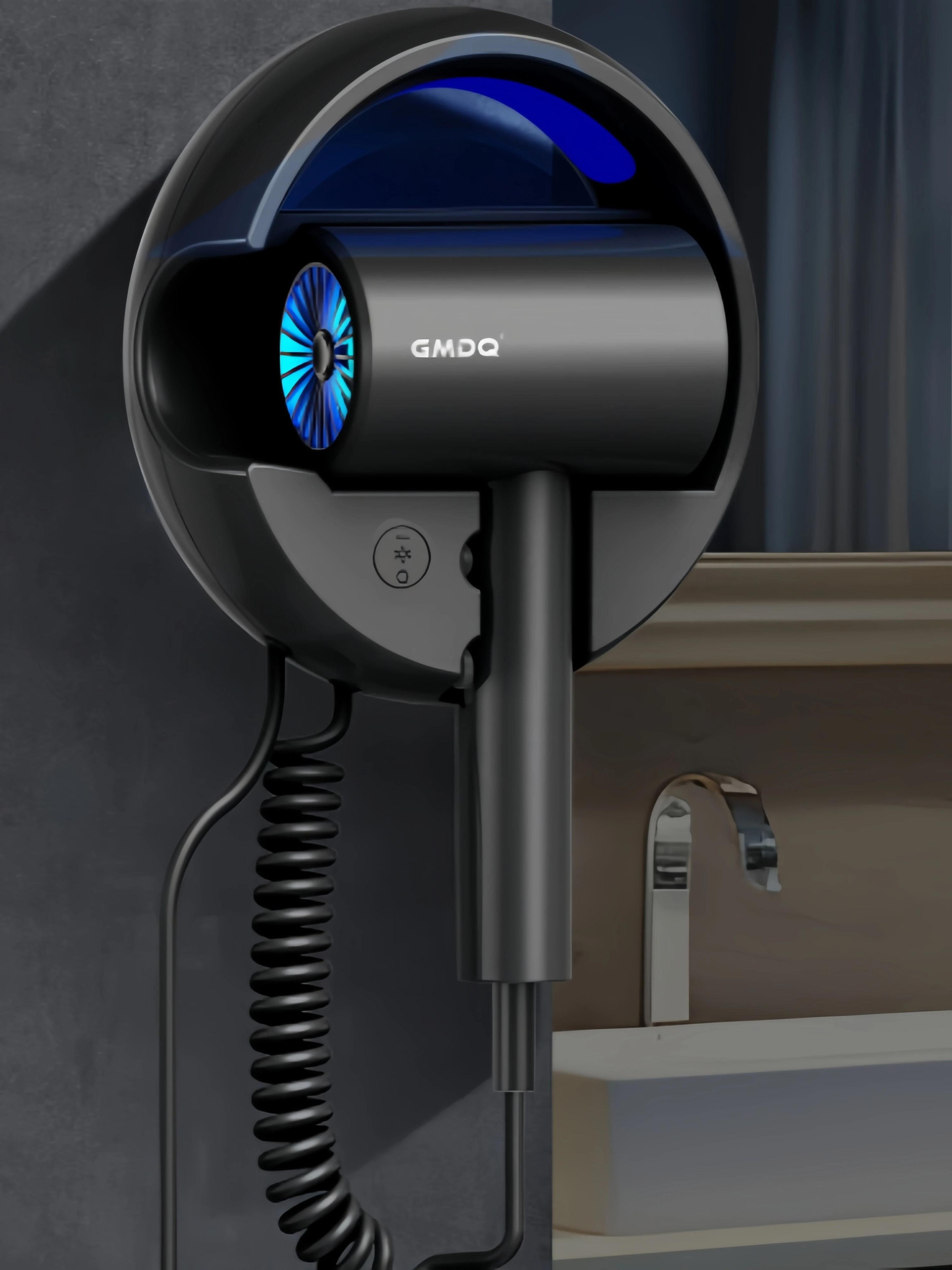 GMDQ 1800W Wall Mounted Hair Dryer With Hot Cool Air And Overheat Protection 3