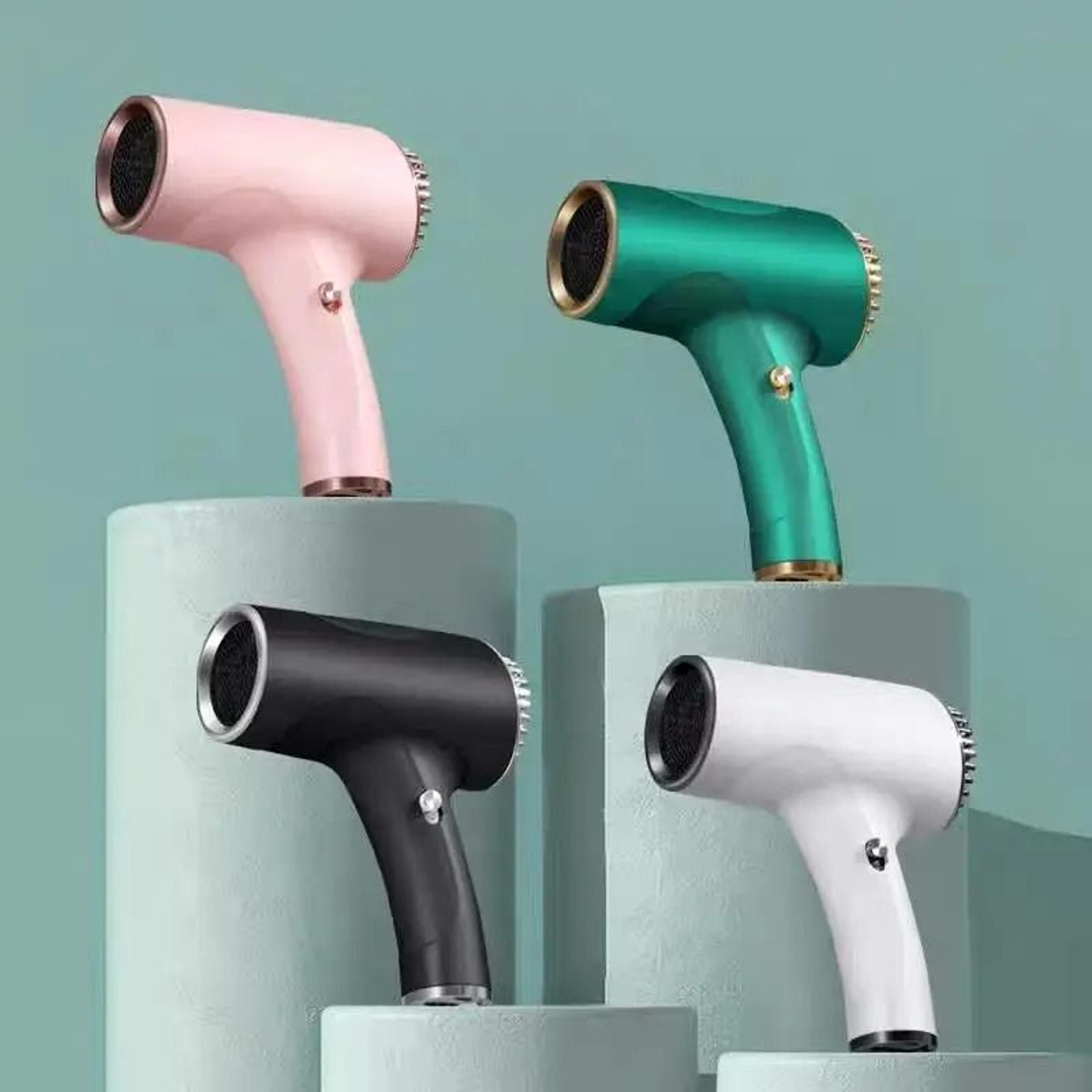 wireless portable ionic hair dryer with overheat protection and high power airflow