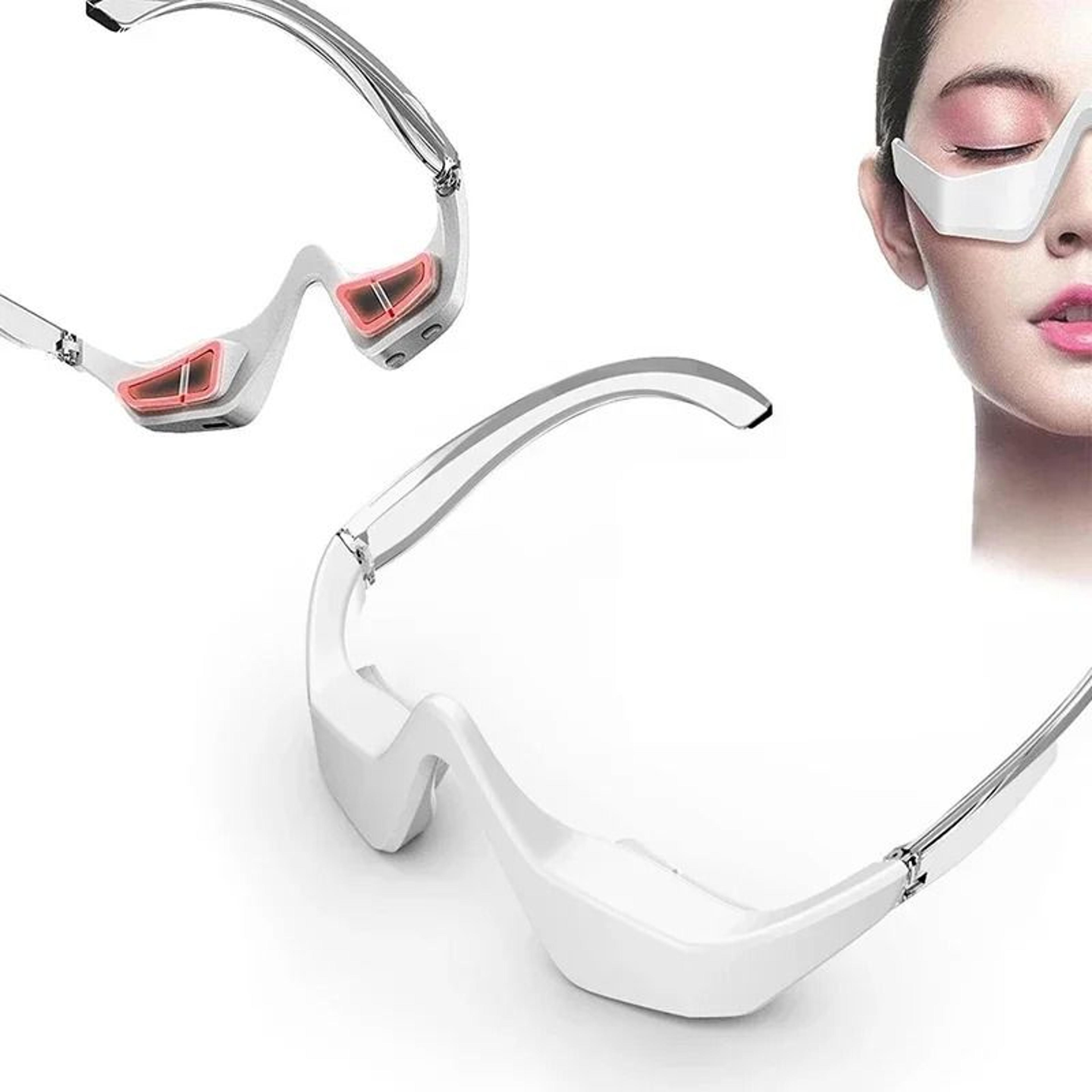 3d ems red light eye massager glasses for dark circles puffiness and eye care