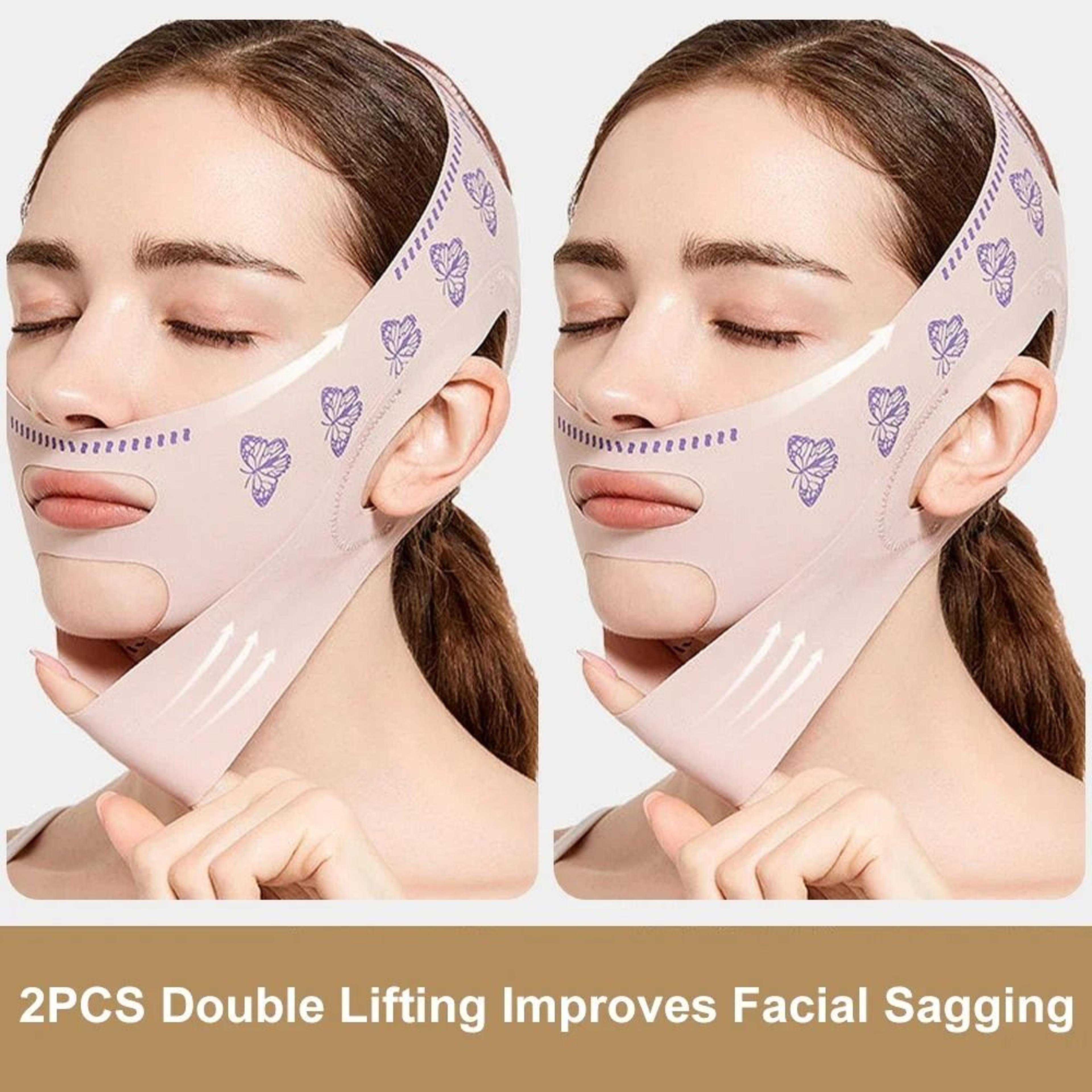 Adjustable V Line Face Sculpting Sleep Mask Breathable Jawline Lifting Chin Strap 8