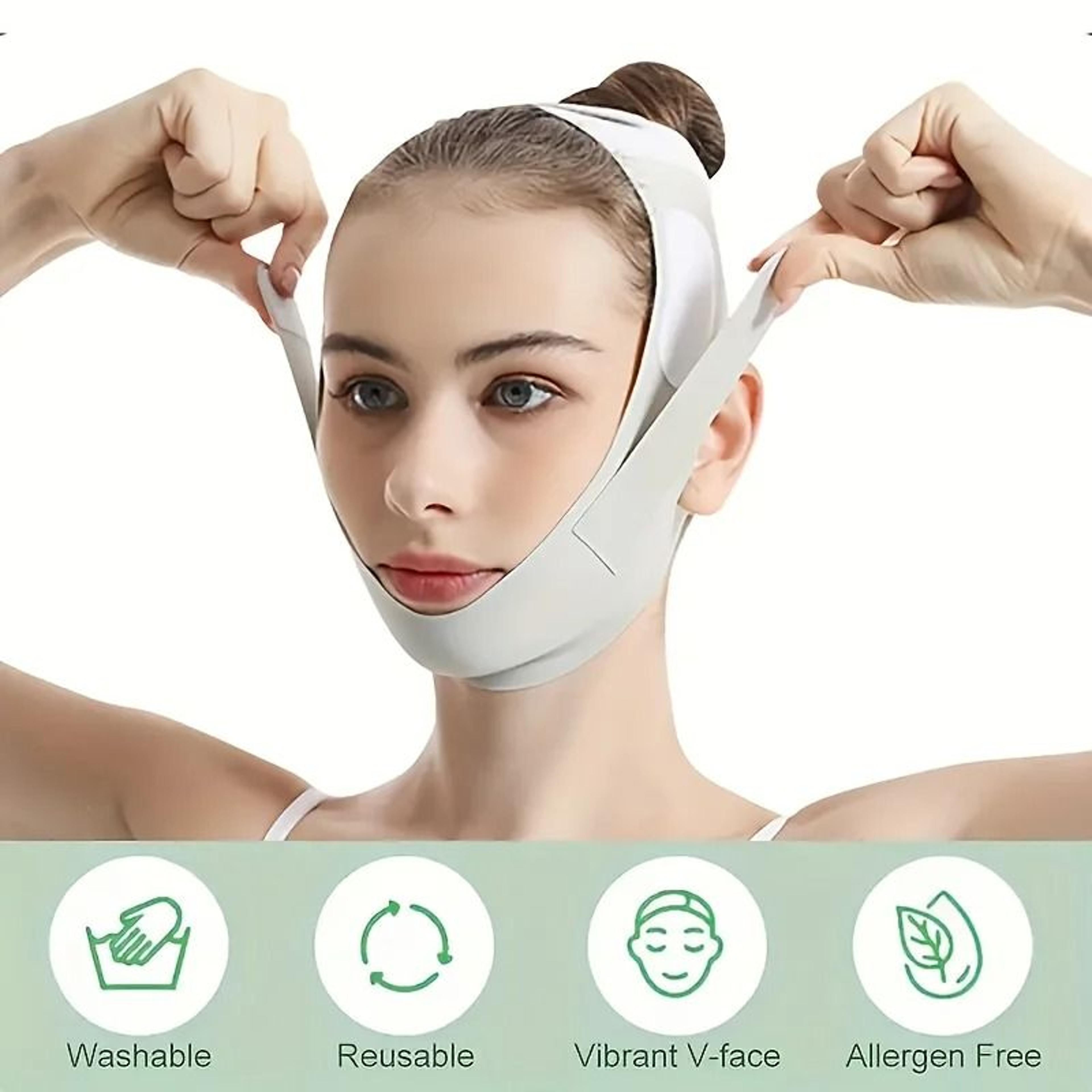 Graphene V Shape Face Lift Band Adjustable Jawline Lifting Chin Strap For Men And Women 1
