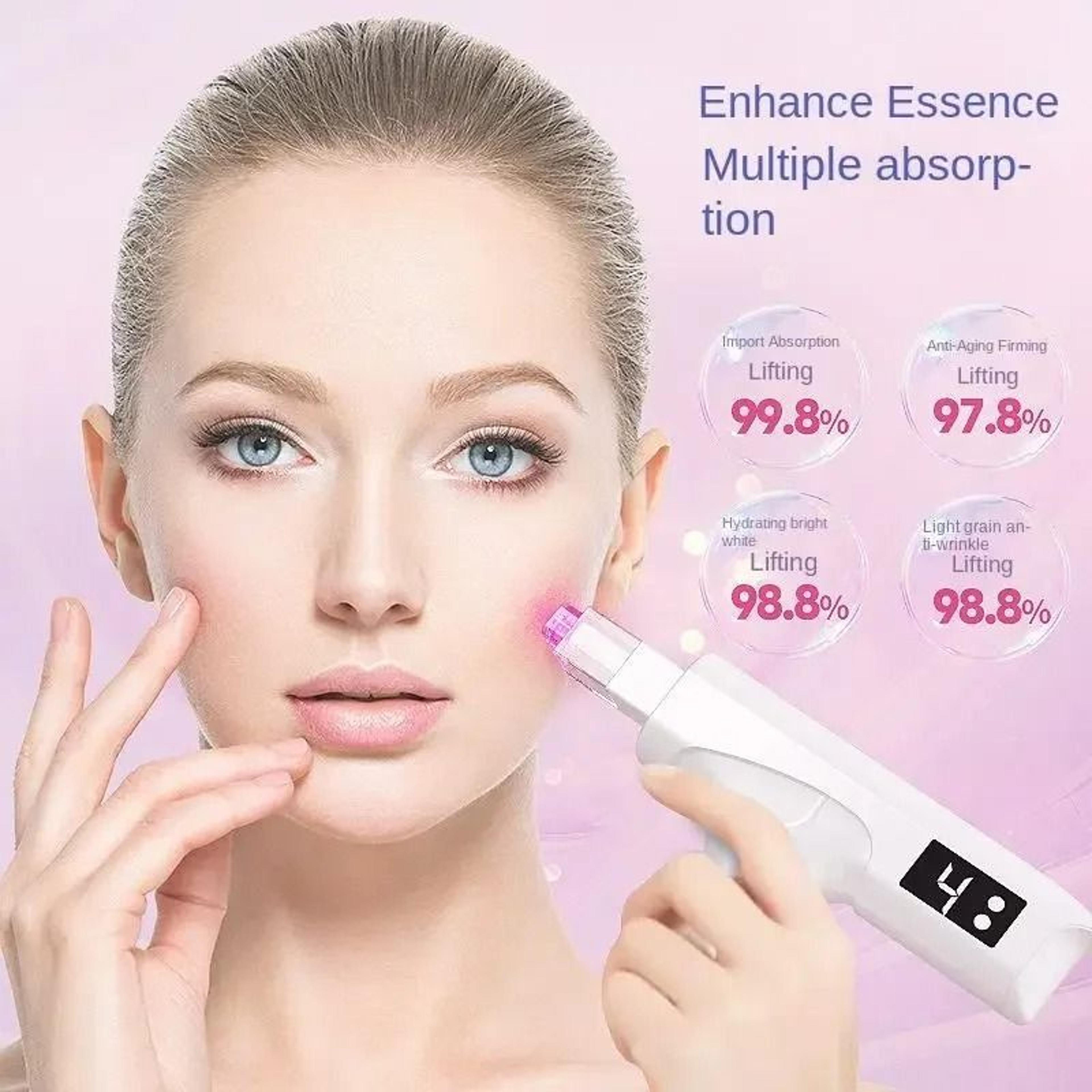 Nano Water Light Facial Sprayer With Red Blue Light Skin Care Device 2