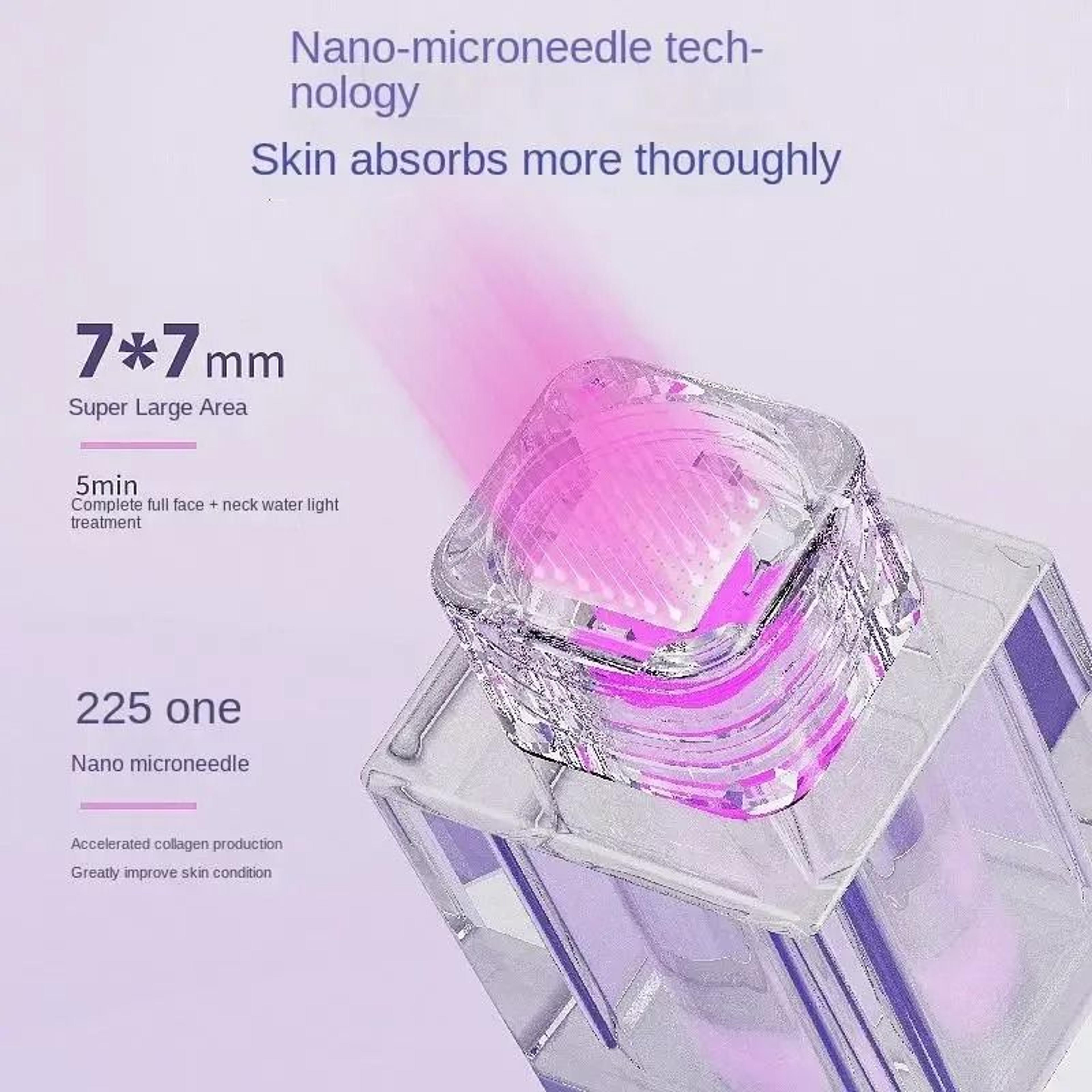 Nano Water Light Facial Sprayer With Red Blue Light Skin Care Device 3