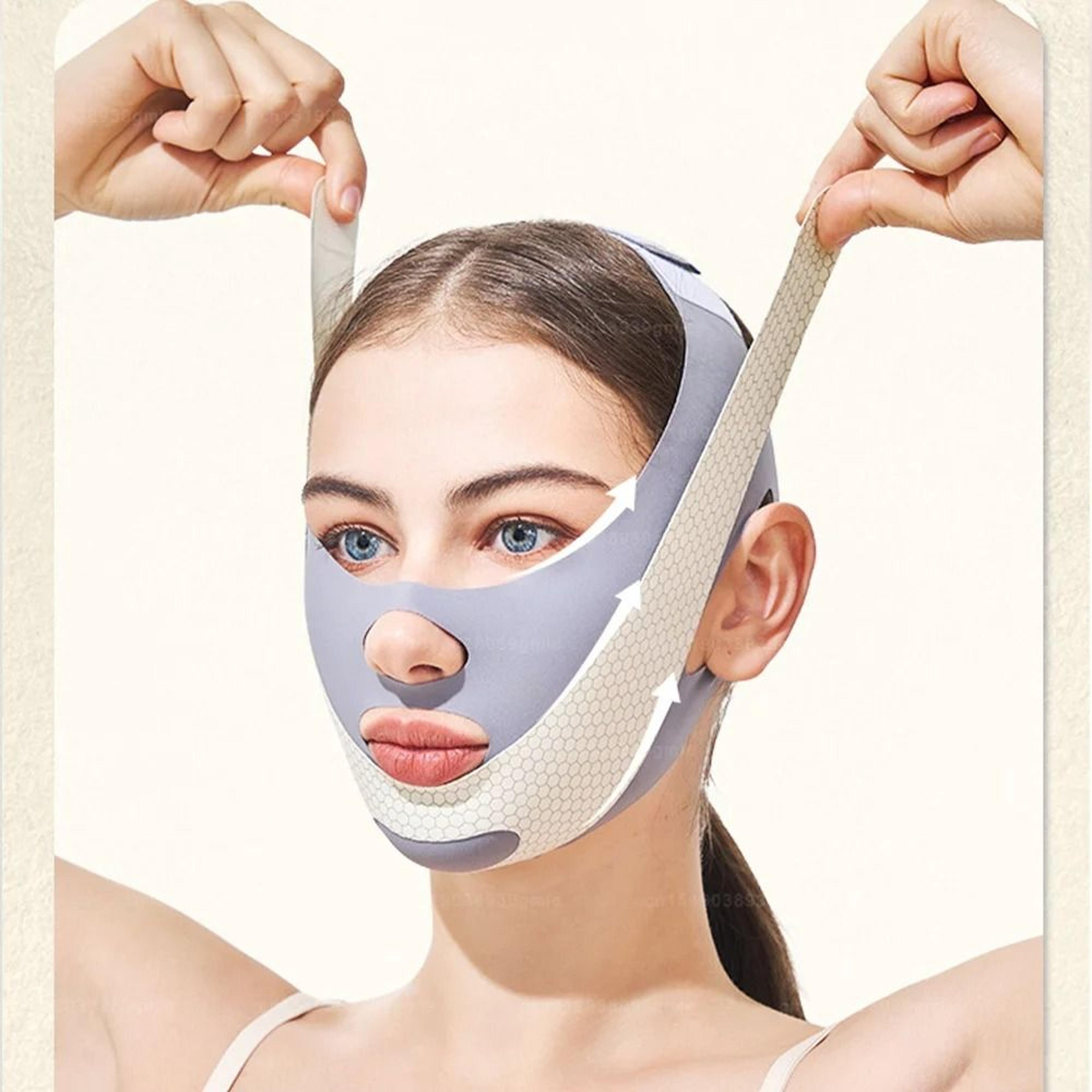 V Line Face Slimming Band With Chin Lift Support And Facial Care 5