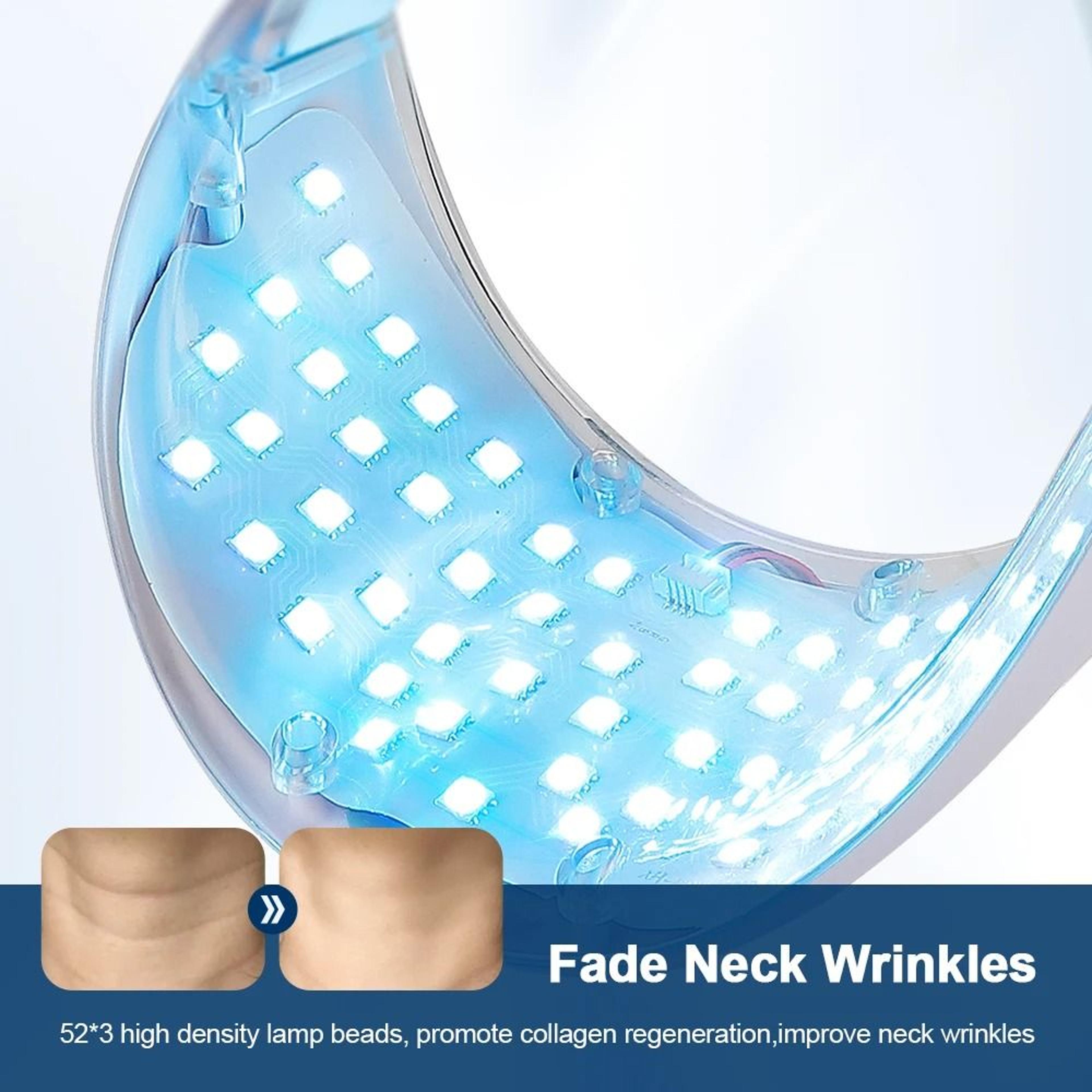 7 Color LED Neck Light Therapy Mask For Anti Aging Skin Tightening And Neck Care 2