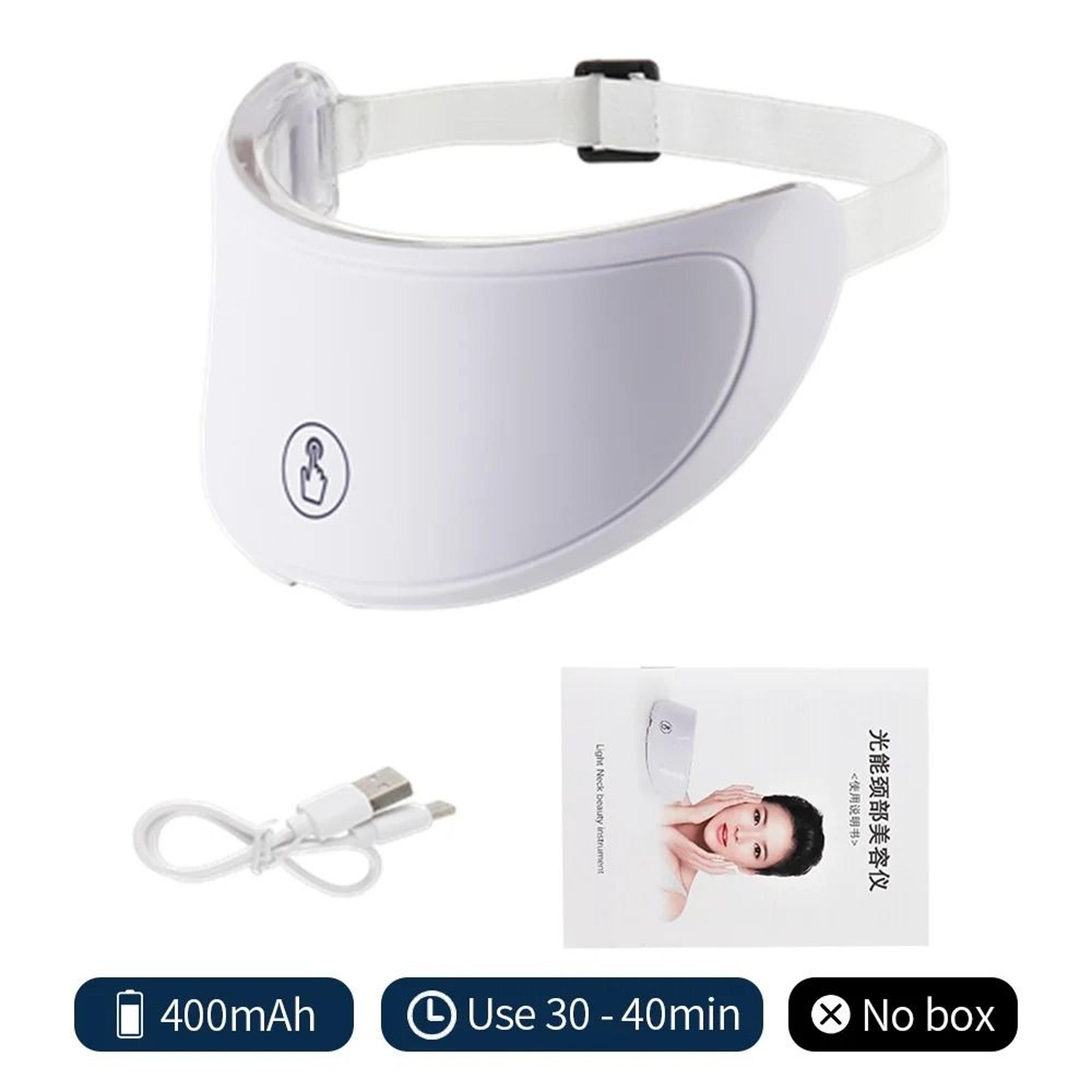 7 Color LED Neck Light Therapy Mask For Anti Aging Skin Tightening And Neck Care 7