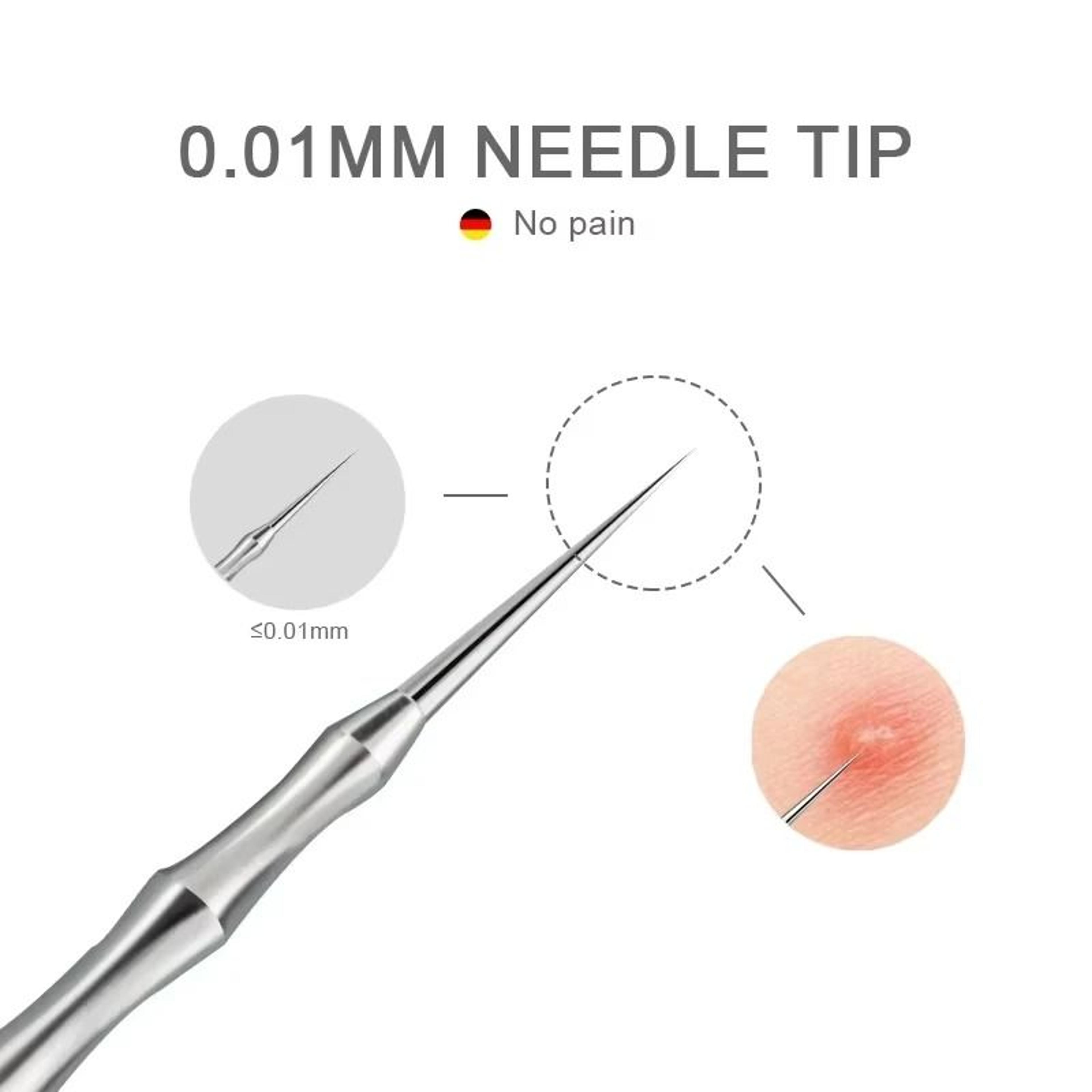 Professional Blackhead Remover Tool Kit Acne Extractor Needles And Tweezers Set 4