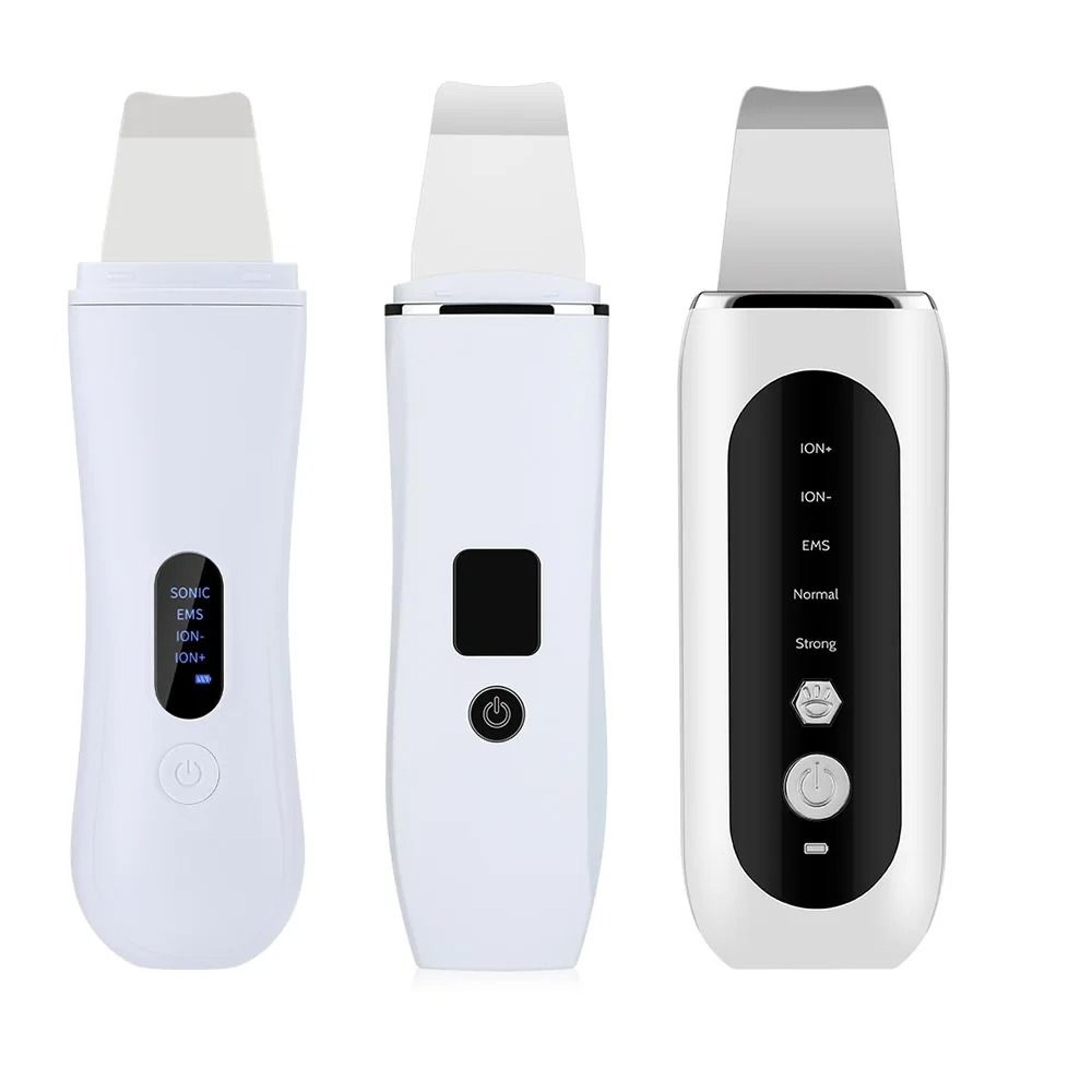 ultrasonic skin scrubber face spatula blackhead remover & deep pore cleaner
