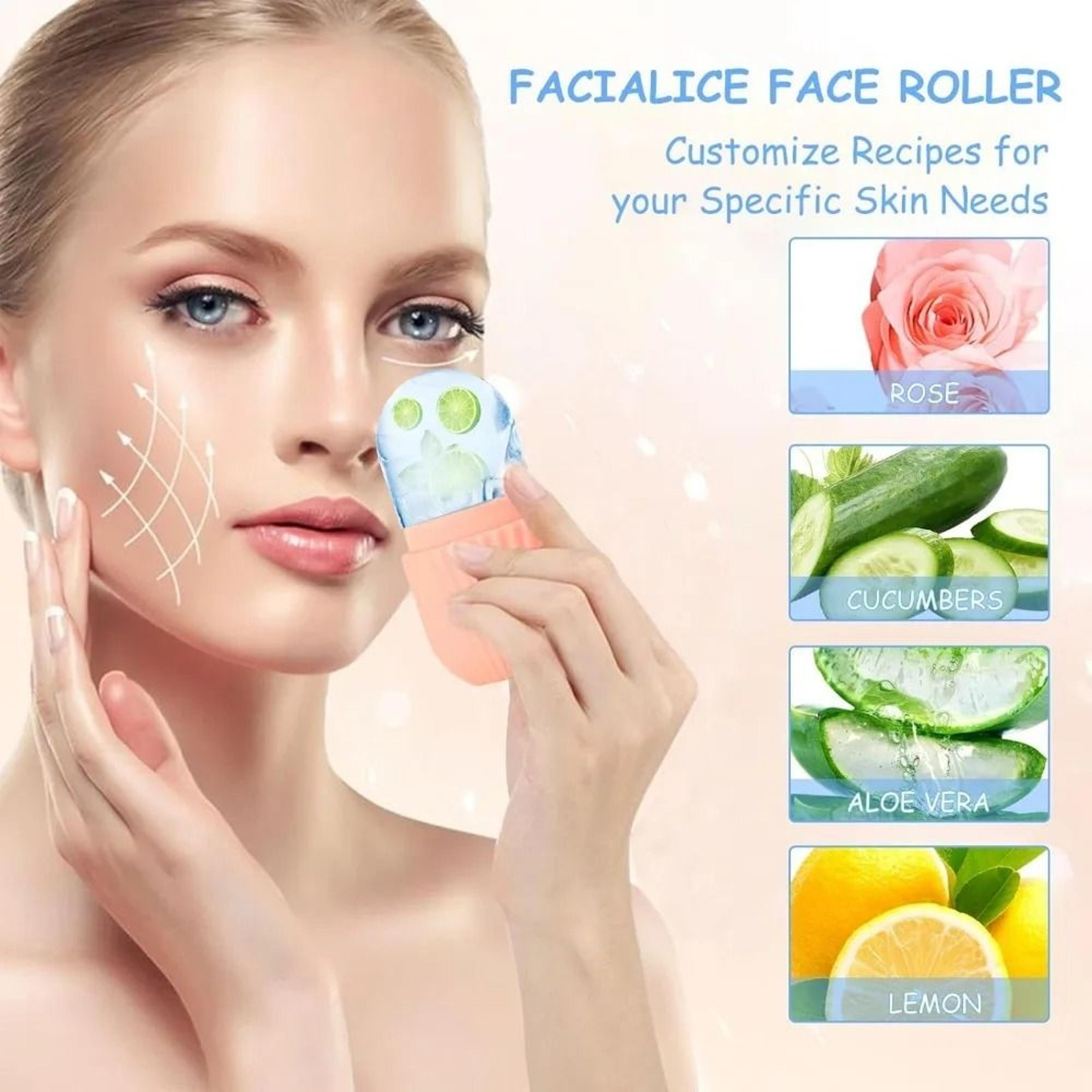 Stainless Steel Ice Face Roller  Gua Sha Set For Facial Massage  Skin Care 2