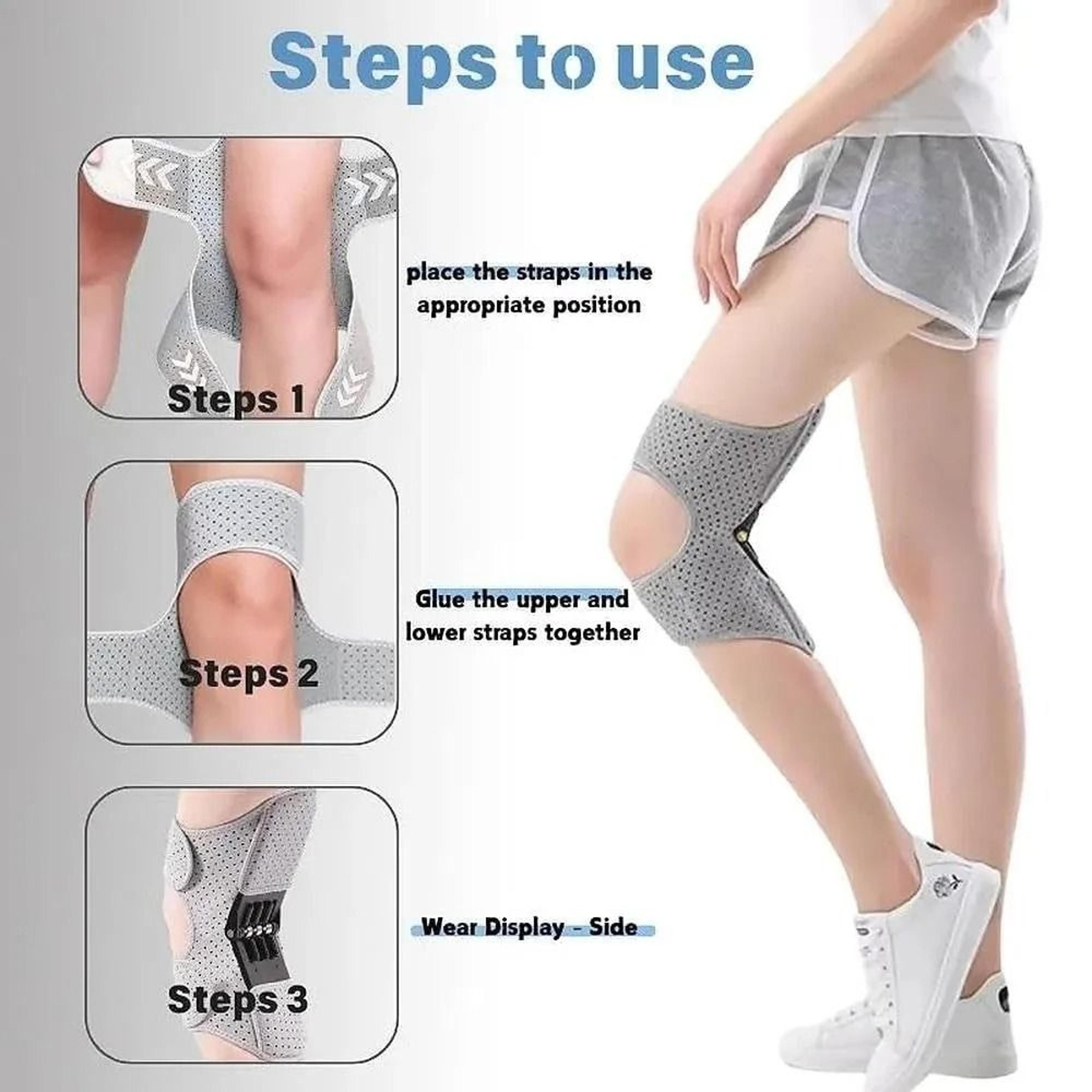 Spring Assist Knee Support Brace With Non Slip Stabilizer 3