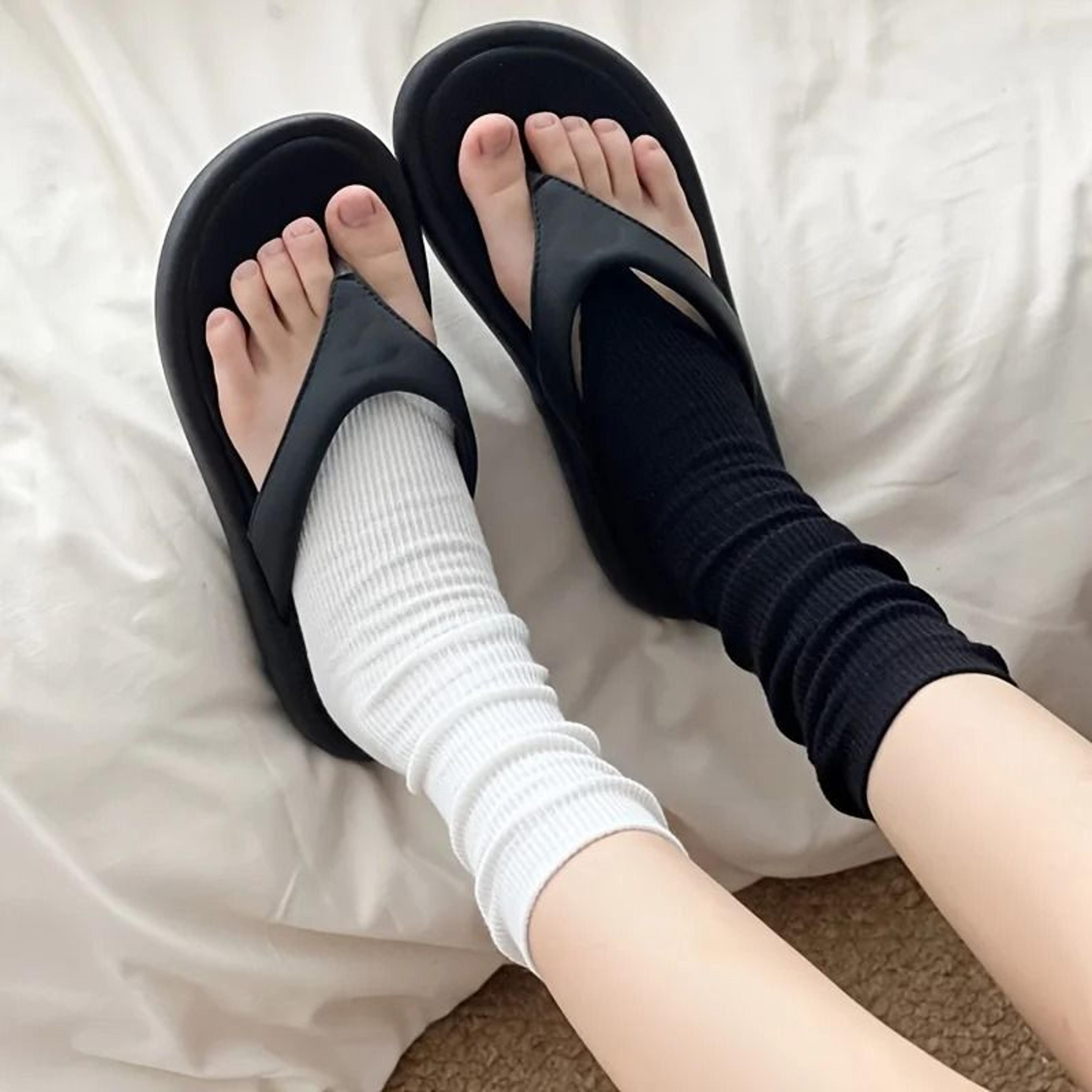 Open Toe Ballet Style Leg Slimming Socks 1