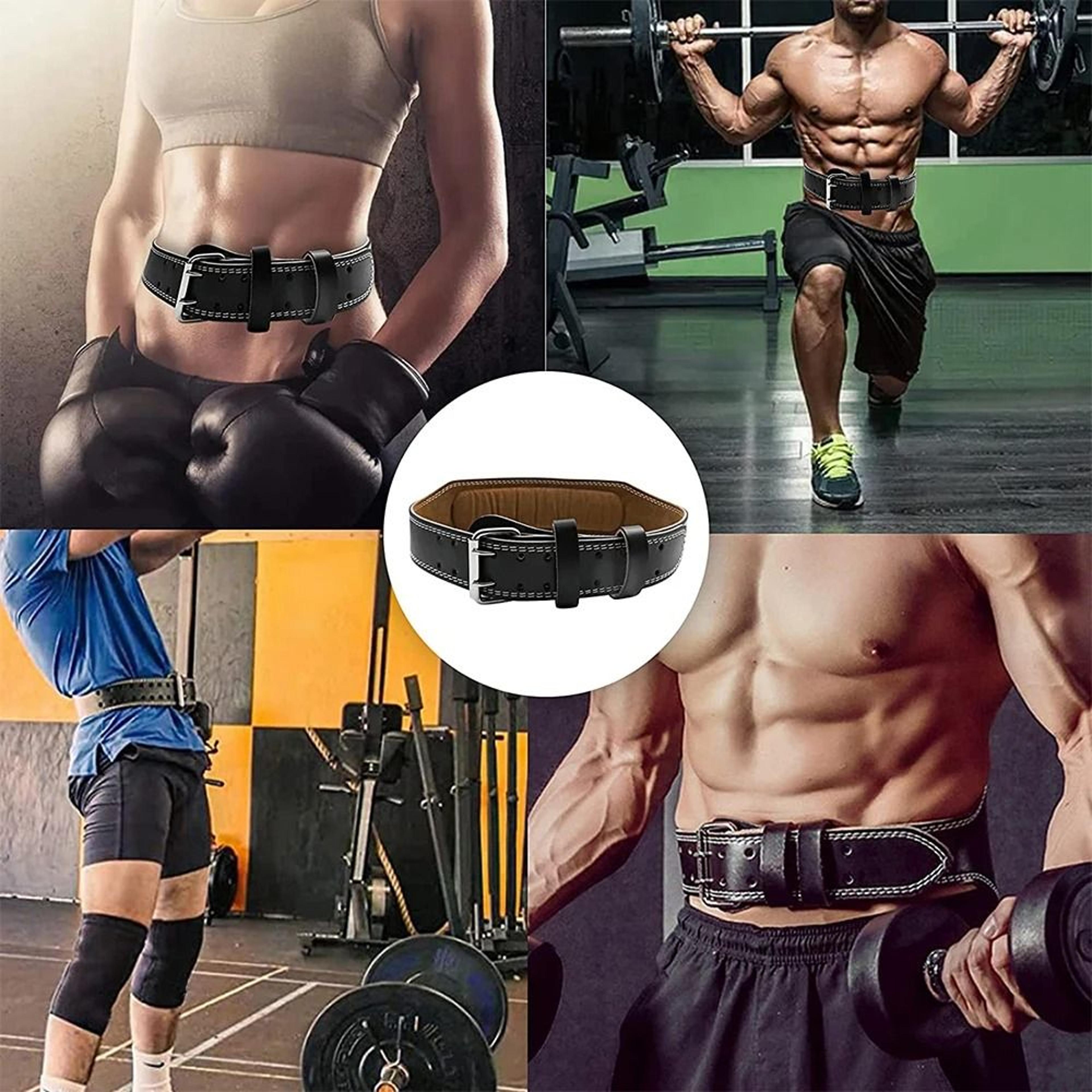 Adjustable Leather Weightlifting Belt For Gym And Strength Training 4
