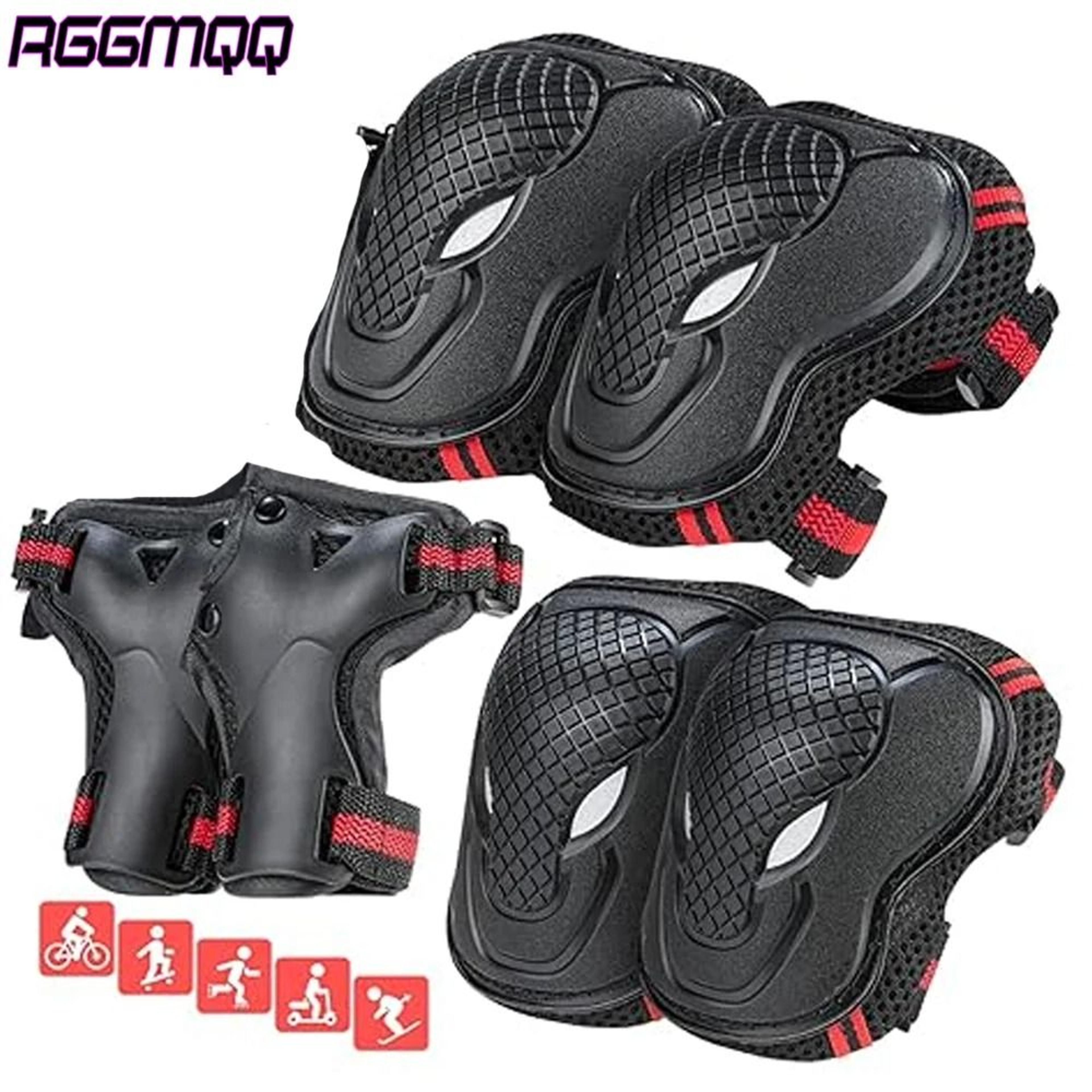 6 Piece Knee Elbow And Wrist Protective Gear Set 1