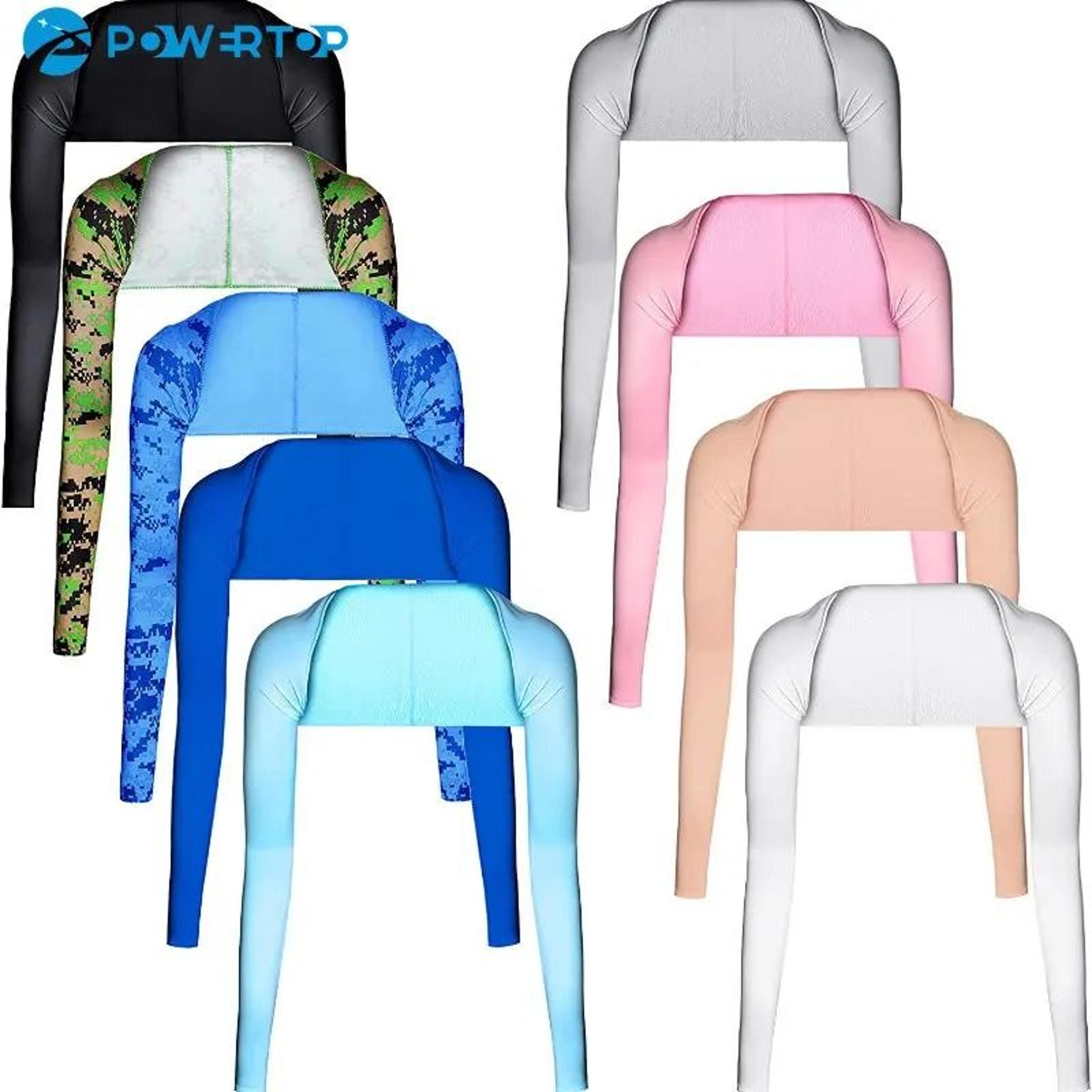 women's cooling sun protection shawl with finger holes for golf and outdoor wear