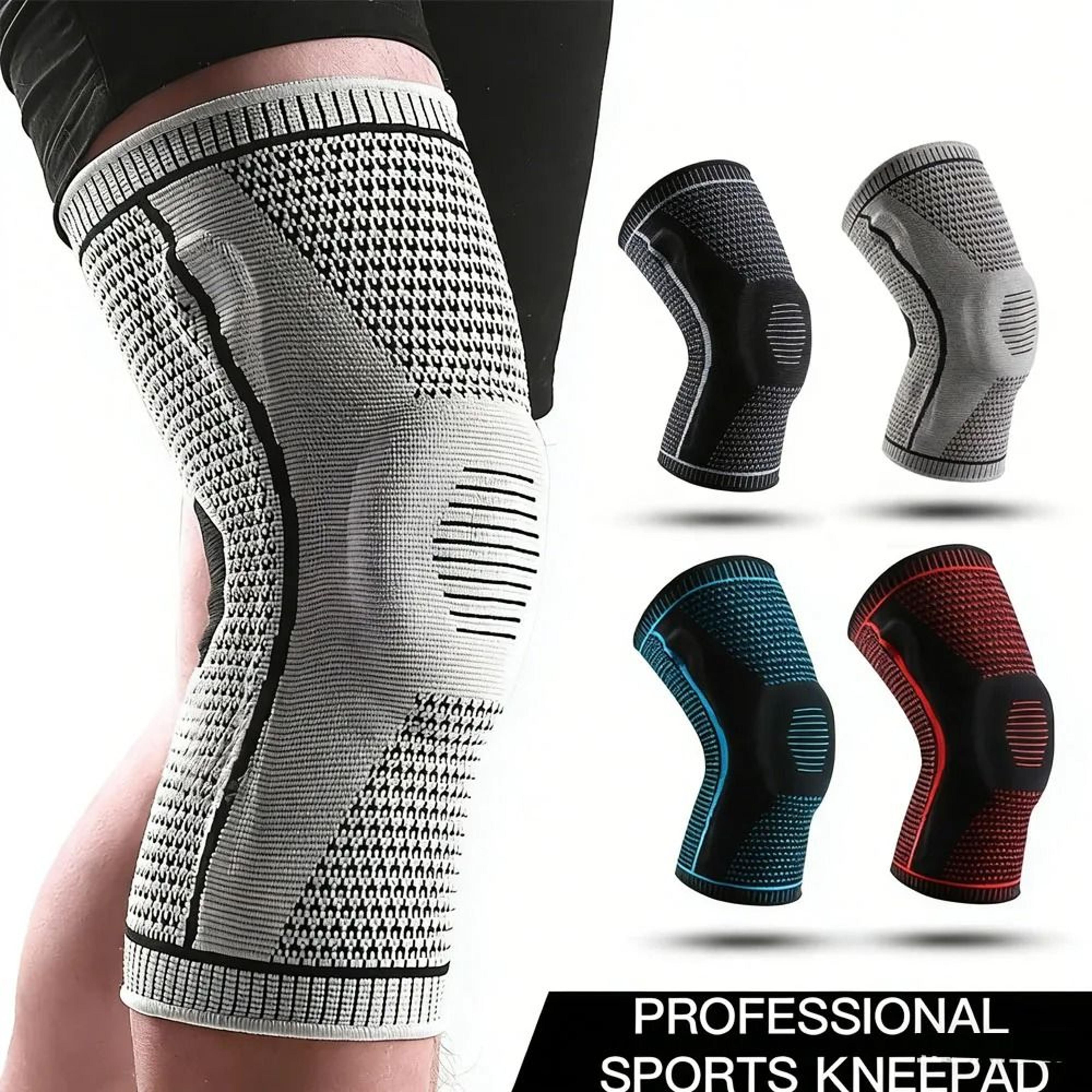 adjustable silicone patella knee strap for running and sports support