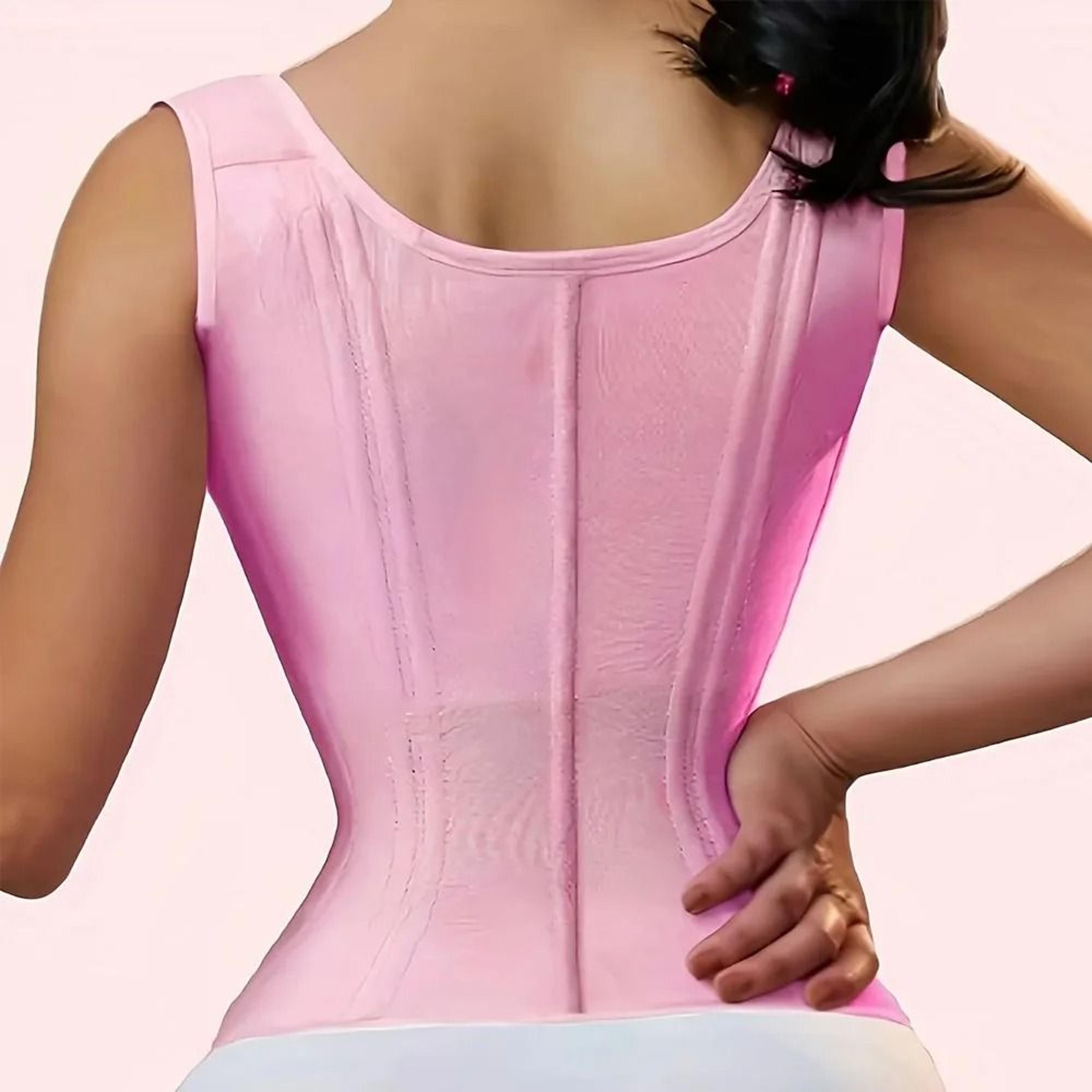 Plus Size Tummy Control Corset Vest With Full Back Support 2