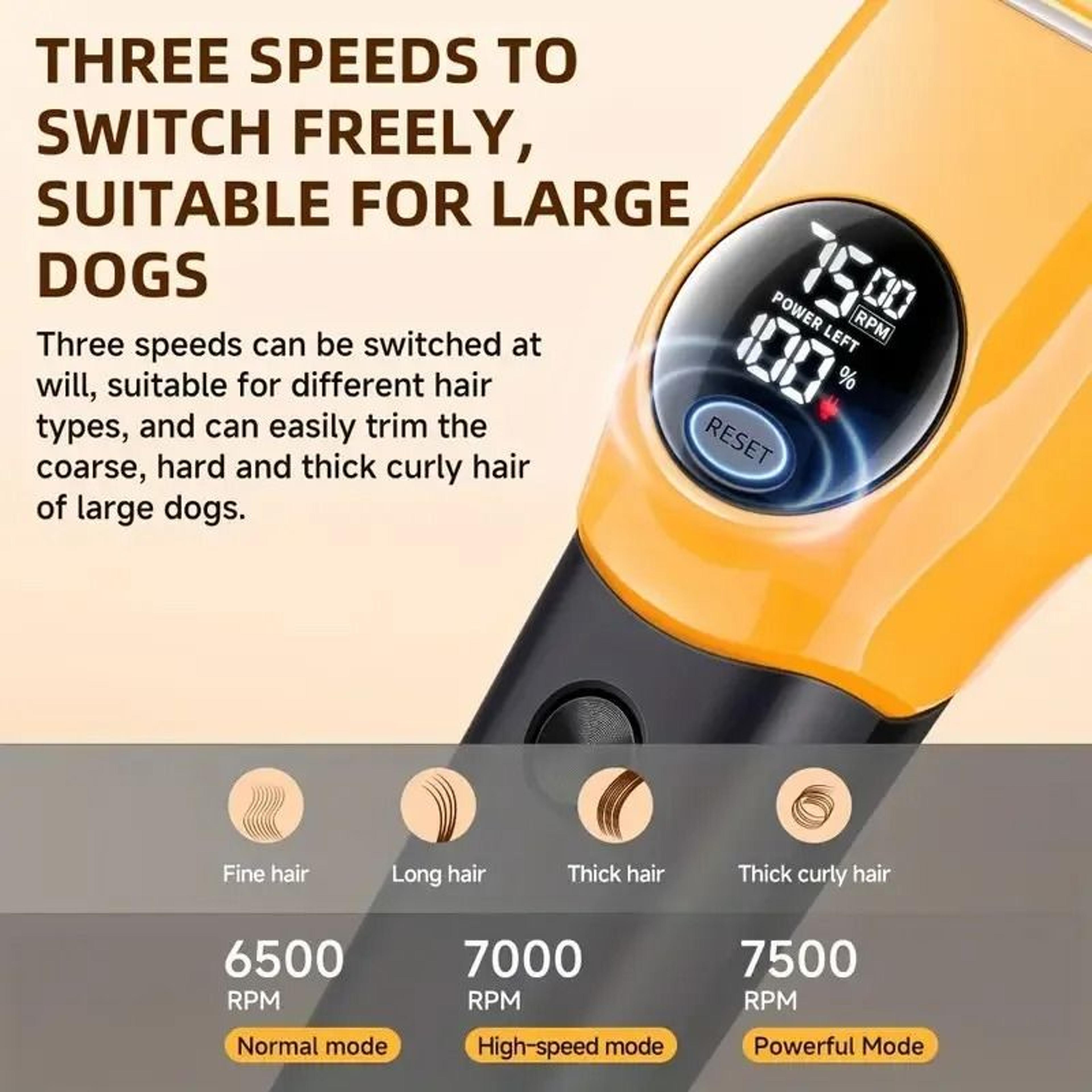 Professional LED Pet Hair Clipper For Dogs And Cats 3