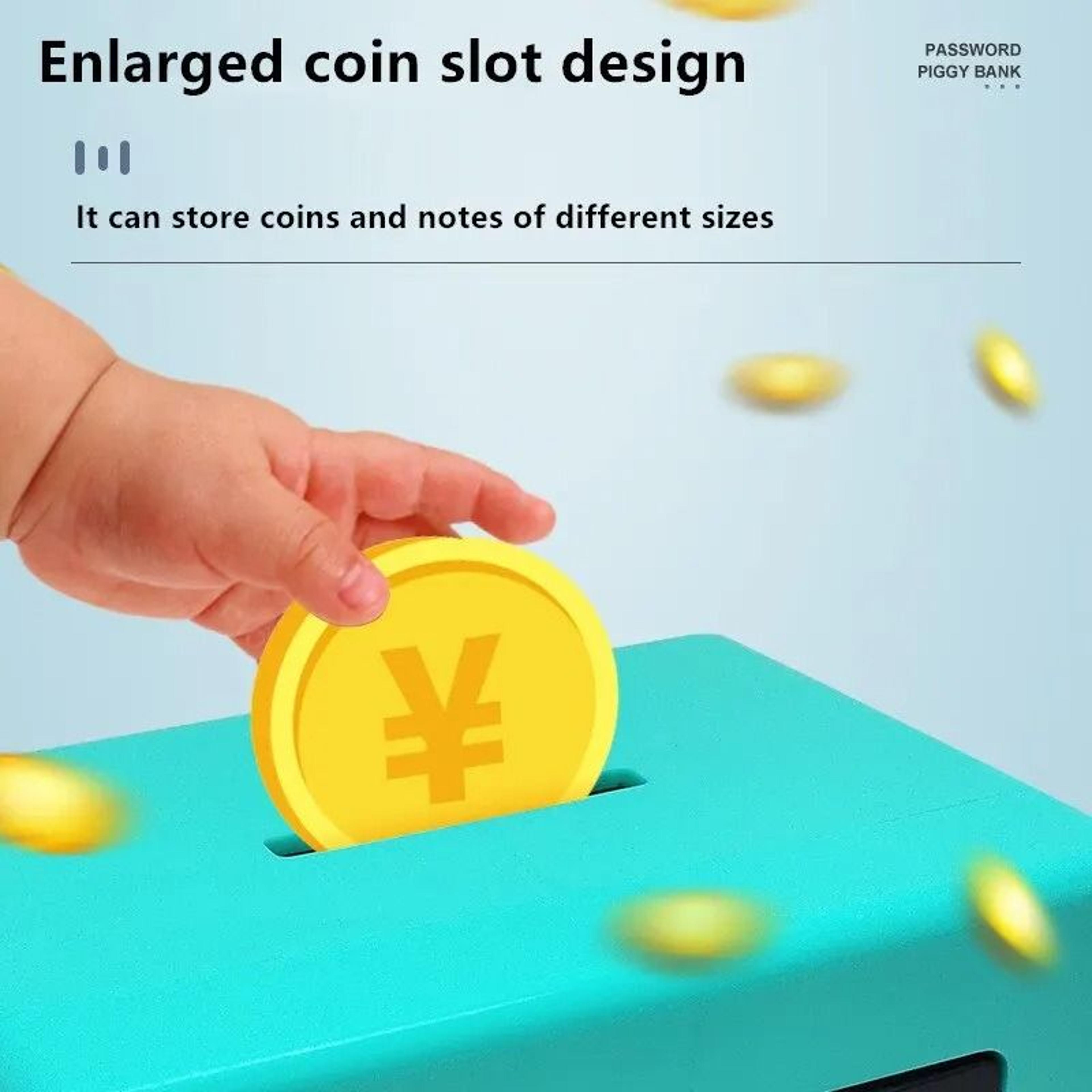 Mini ATM Password Safe Money Box With Automatic Banknote Deposit 4