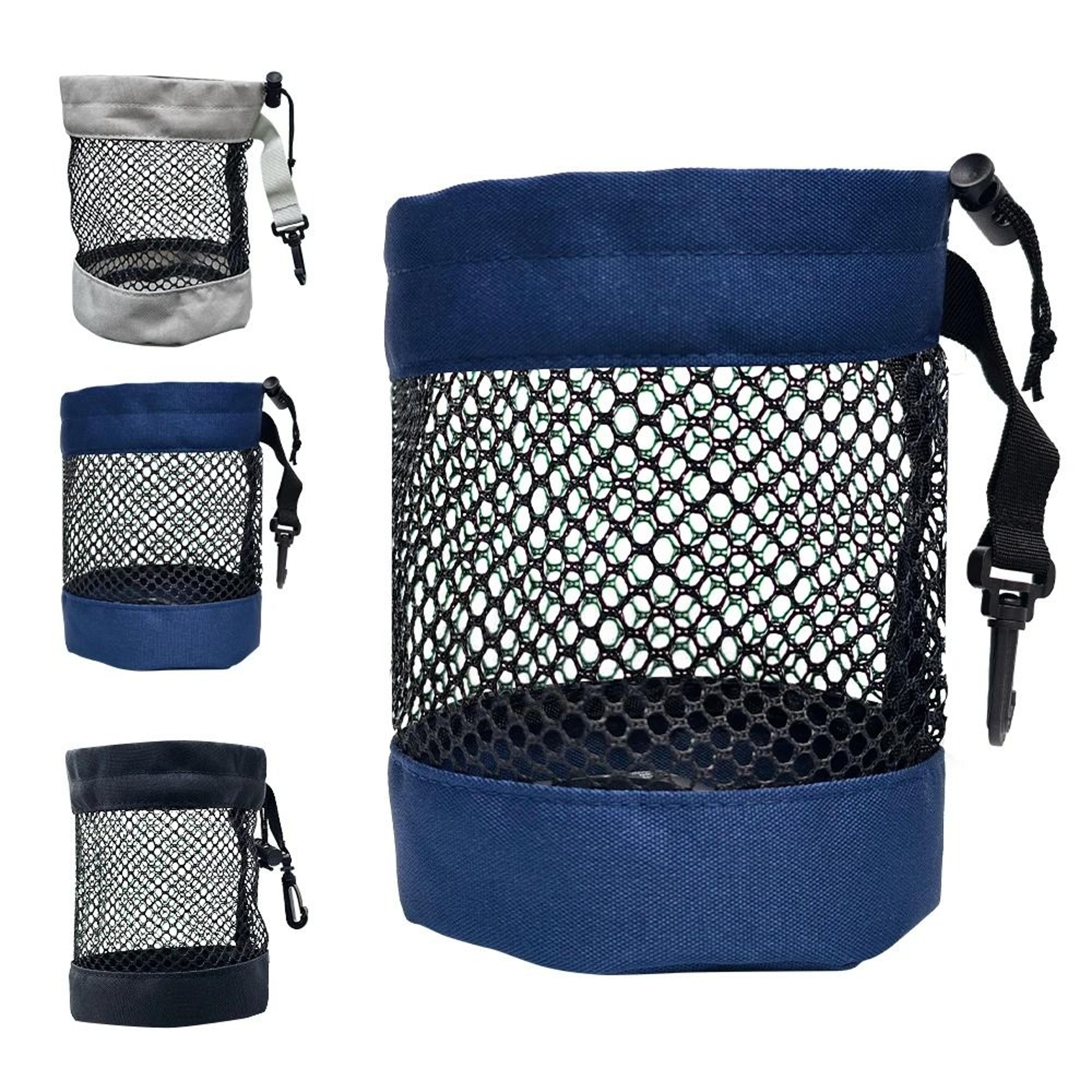 Mesh Golf Ball Pouch With Hanging Clip 1