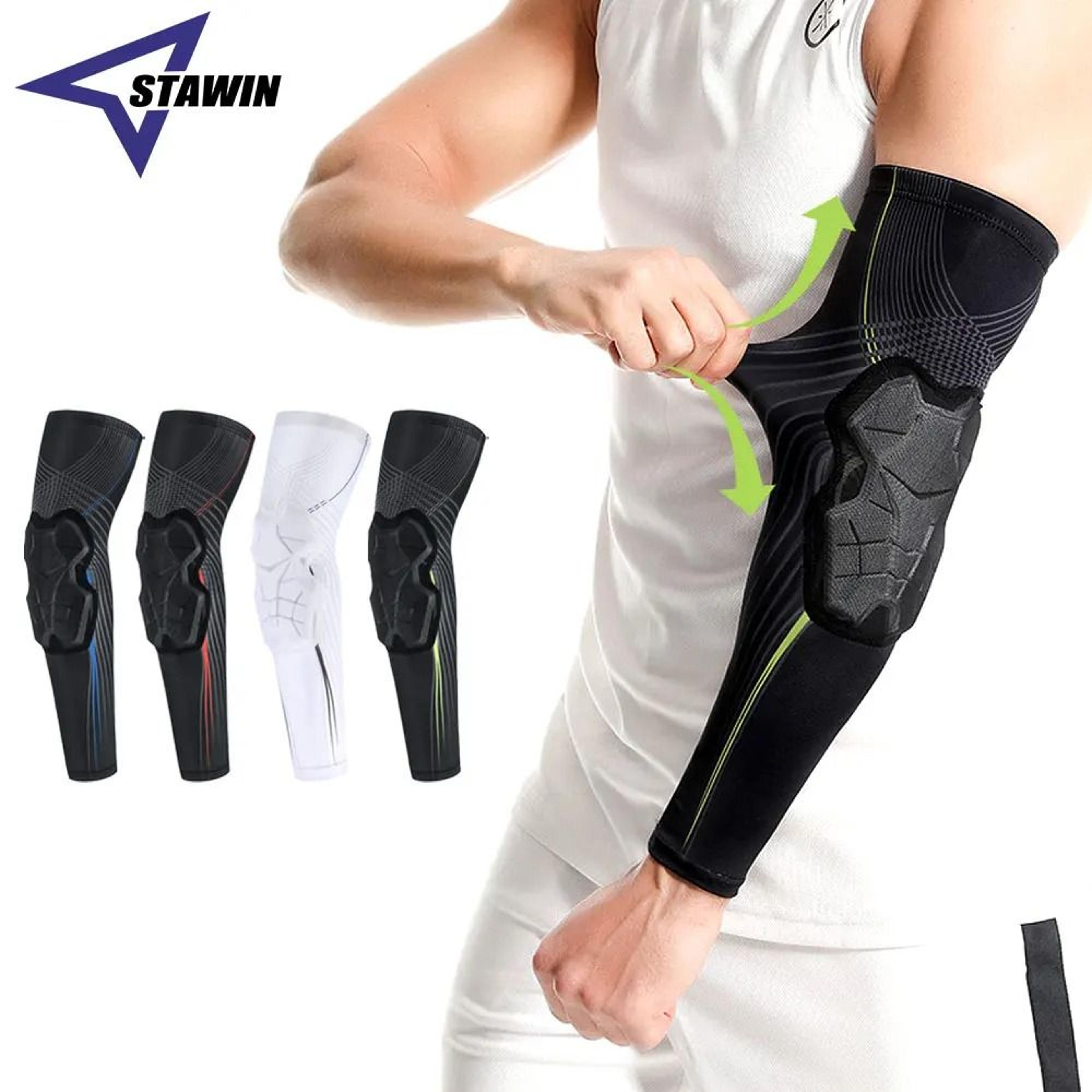 padded compression elbow sleeve for sports impact protection