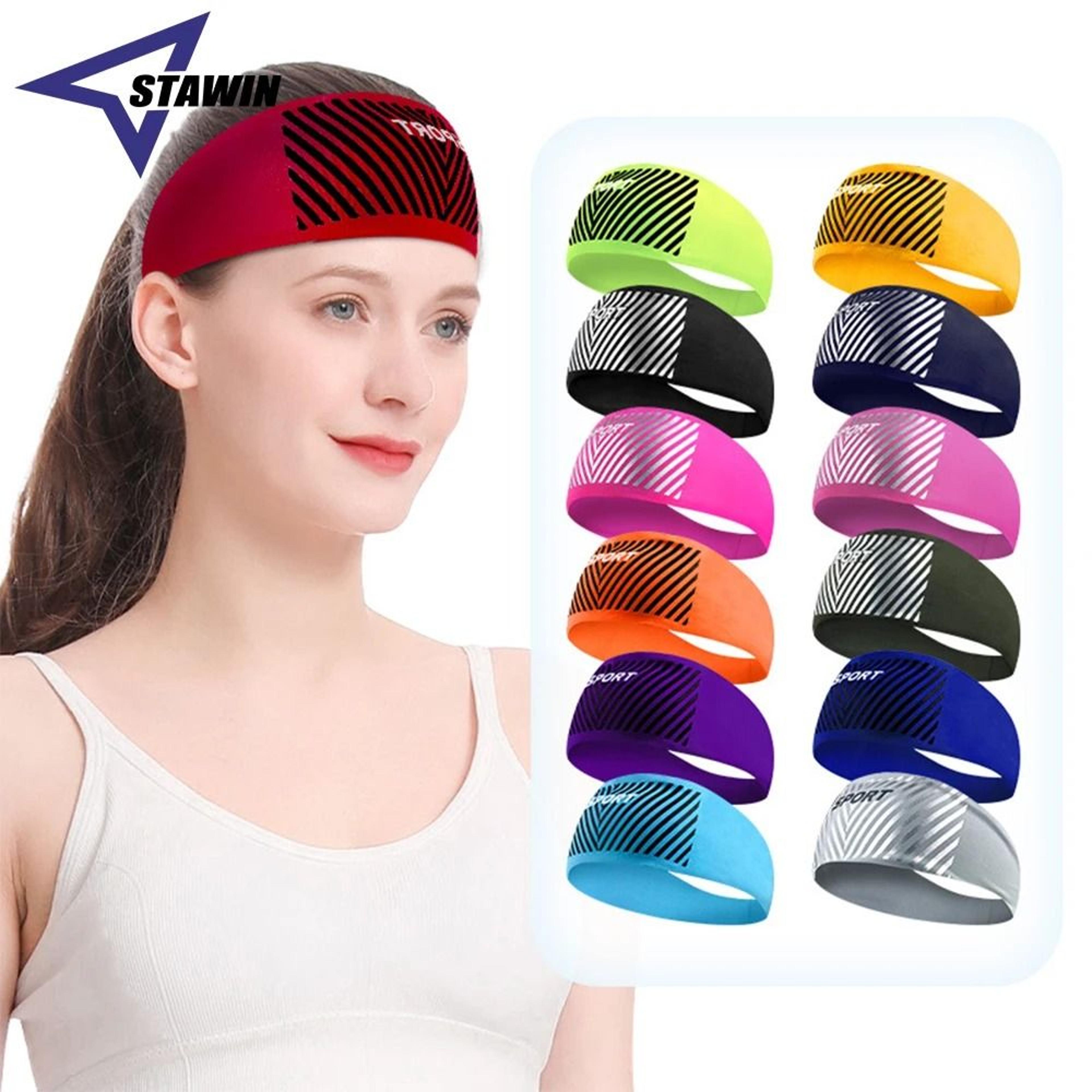 moisture wicking sports headband for workouts and outdoor activities