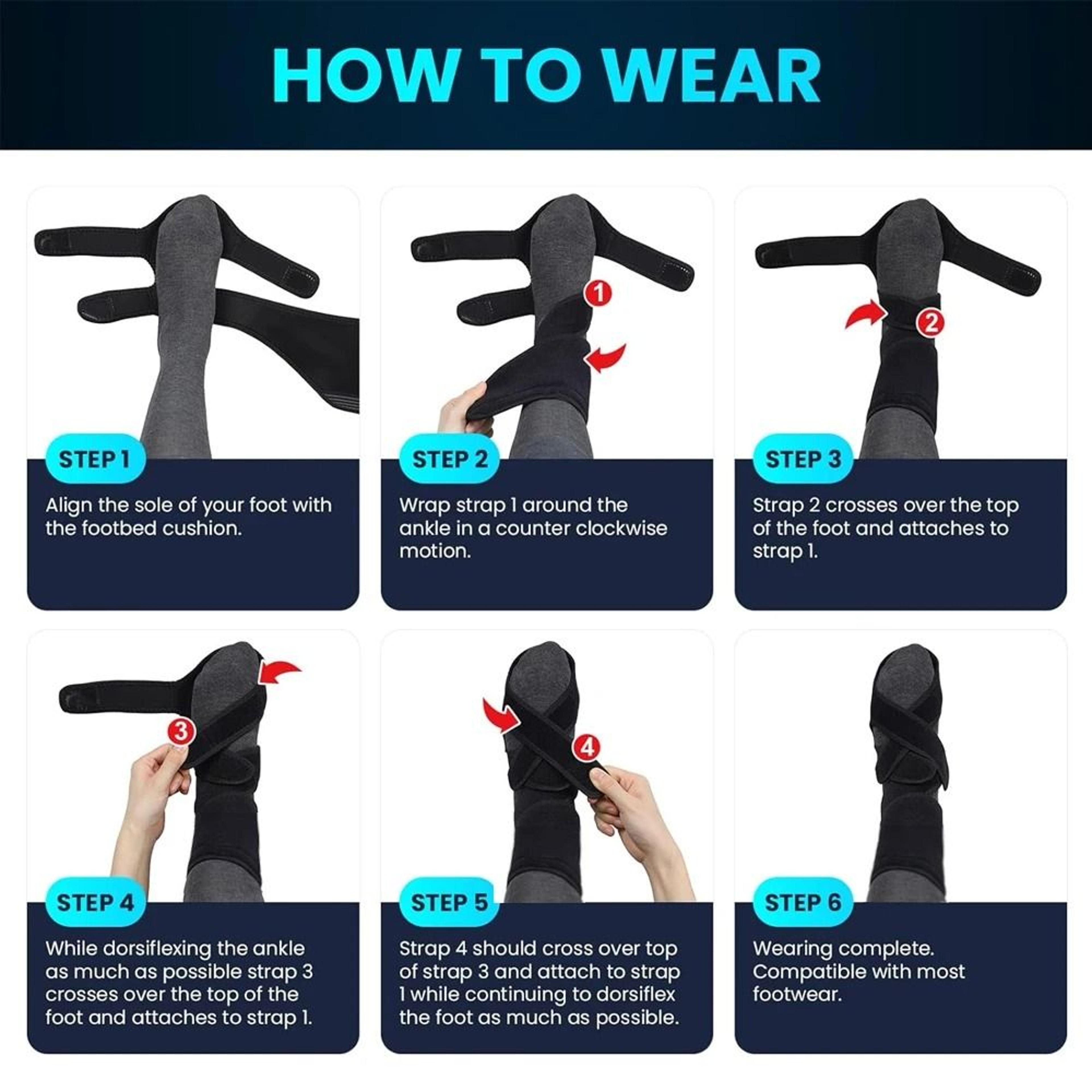 Adjustable AFO Foot Drop Brace For Walking And Ankle Support 3