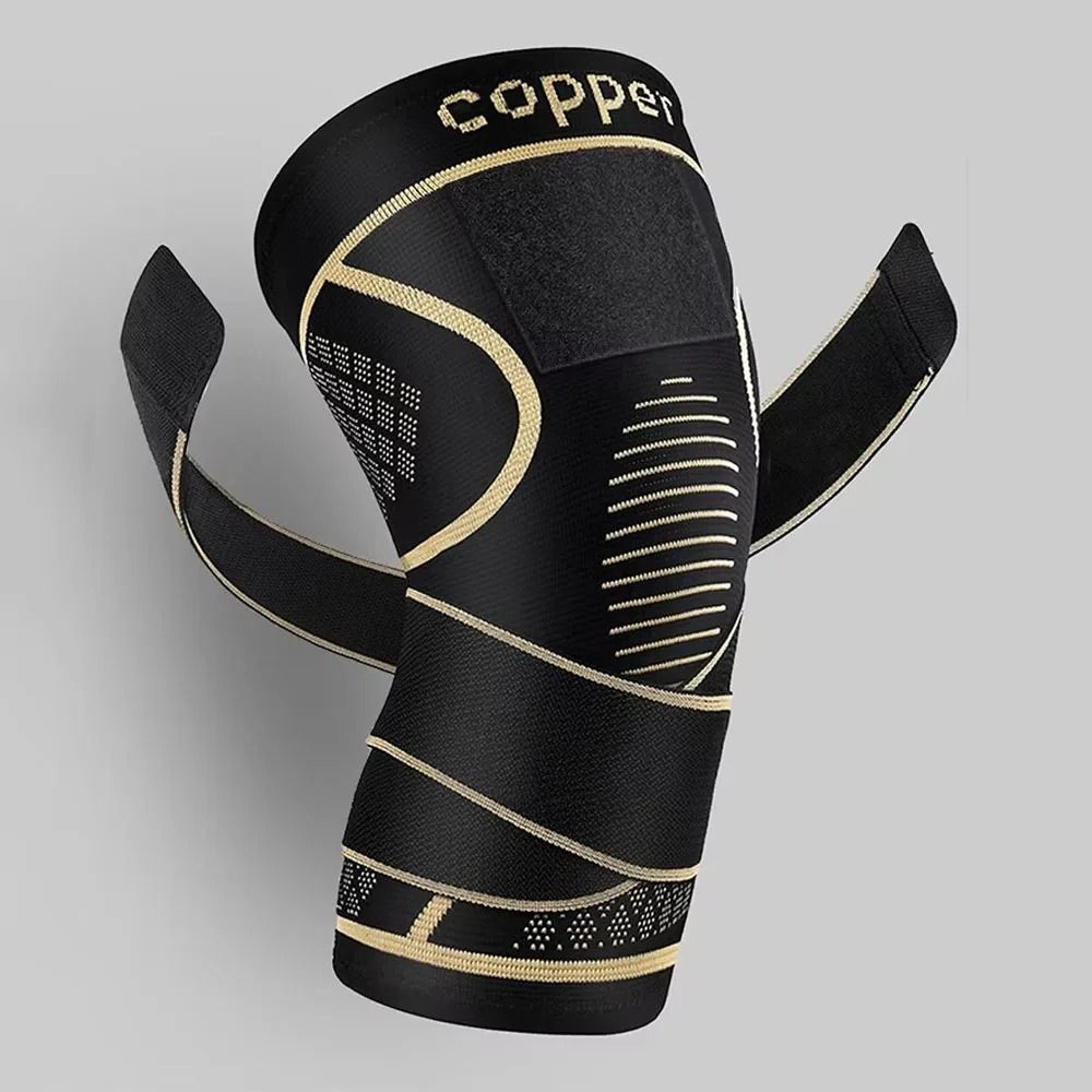 Copper Compression Knee Brace With Adjustable Support Strap 7