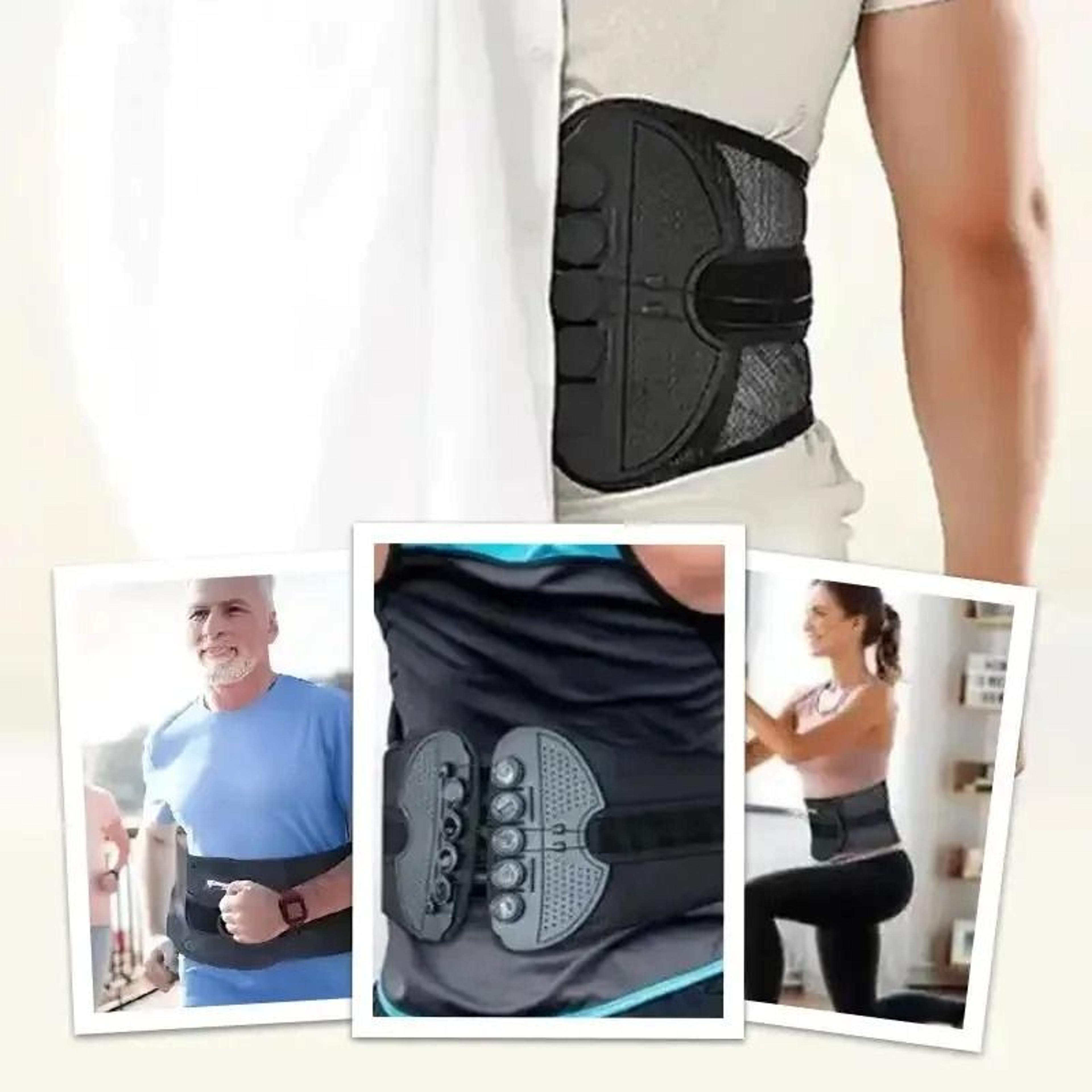 Adjustable Lumbar Support Belt With Double Pull Pulley For Lower Back Pain Relief 2