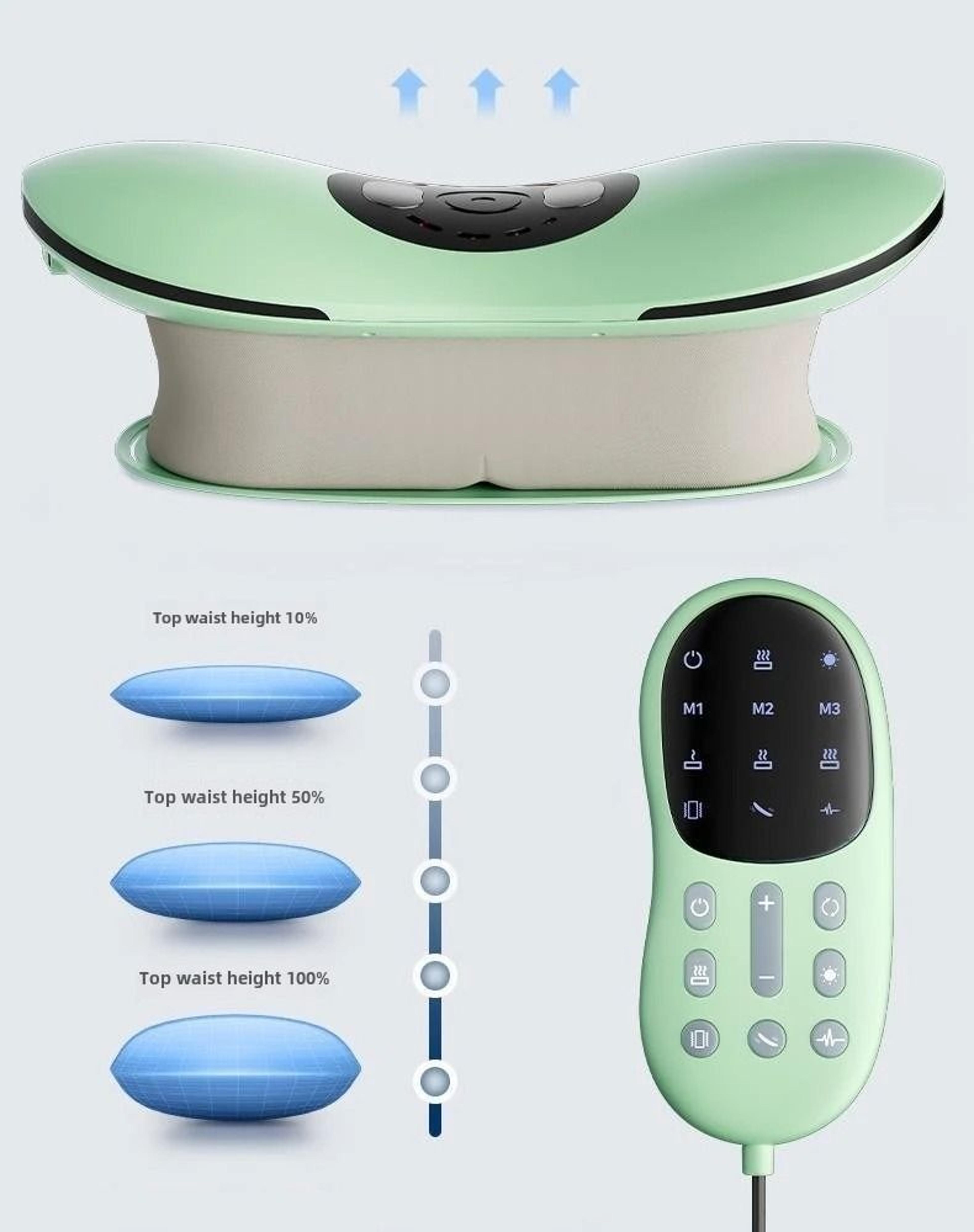 Electric Lumbar Traction Massager With Adjustable Vibration 1