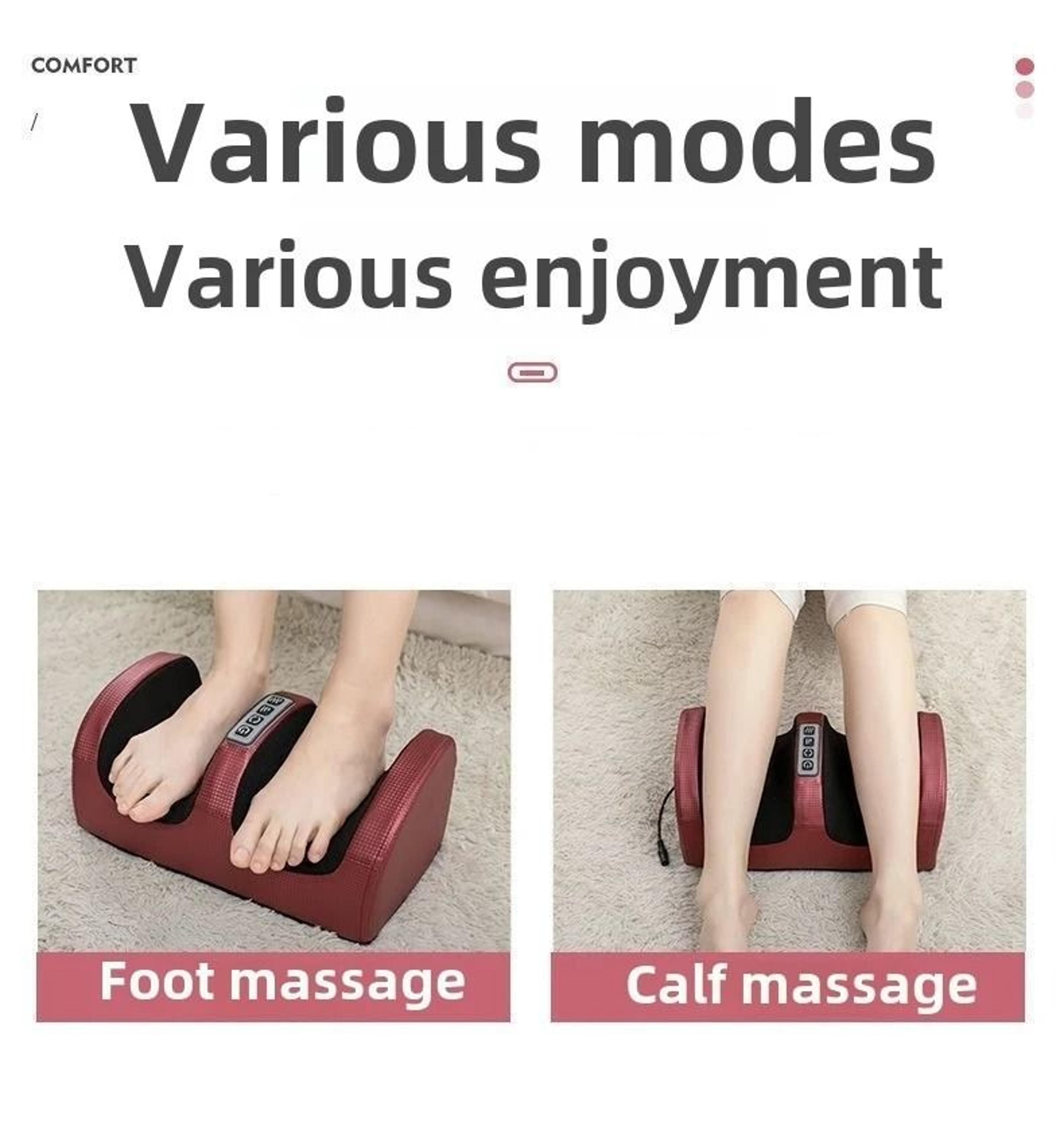 Foot  Calf Shiatsu Massage Machine With Heat Compression For Pain Relief 5