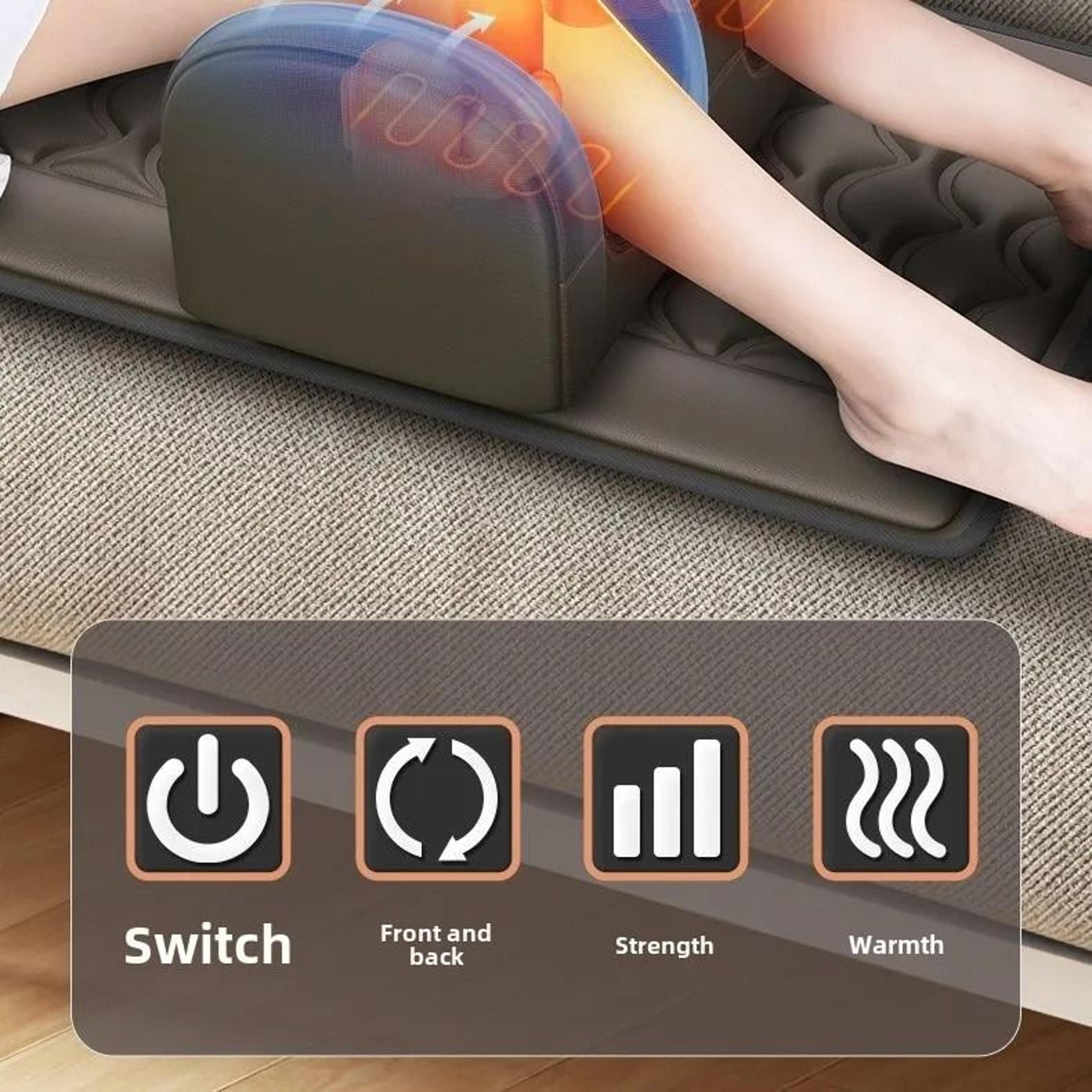Full Body Wave Vibration Massage Mattress With Pressure Point Pillow 3