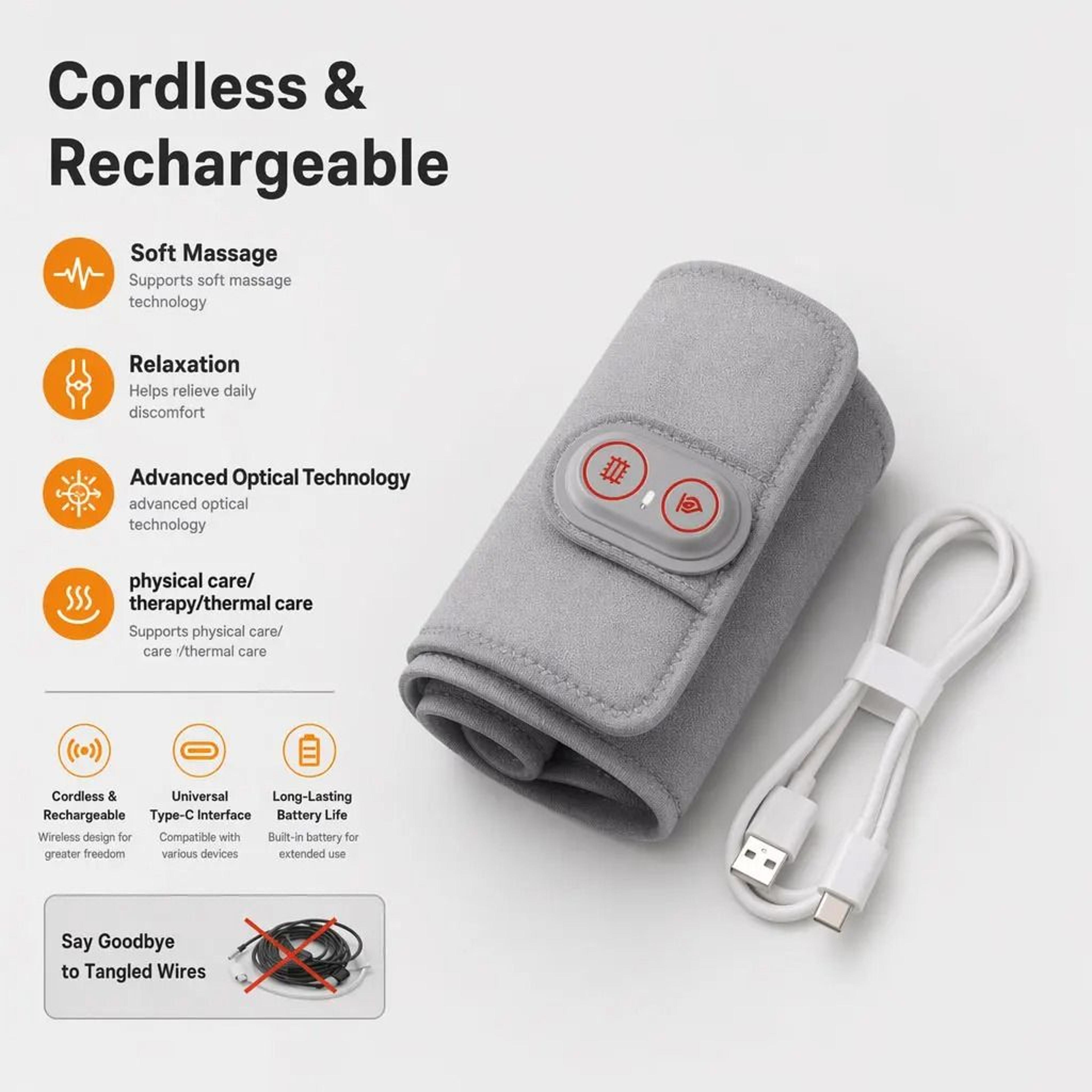 Heated Infrared LED Wrist Wrap With Compression 6