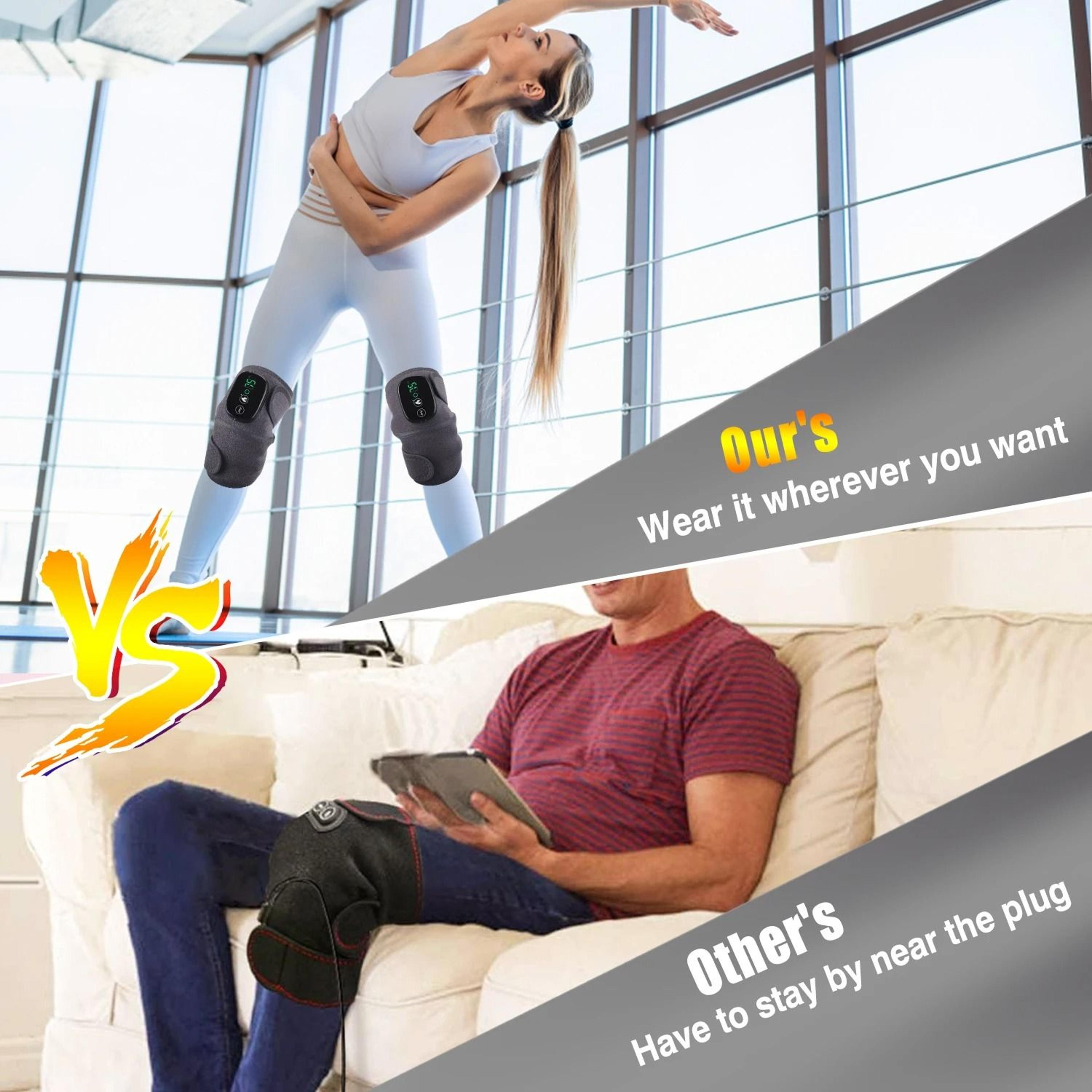 3 In 1 Heated Vibration Massage Wrap For Knee Shoulder And Elbow 4