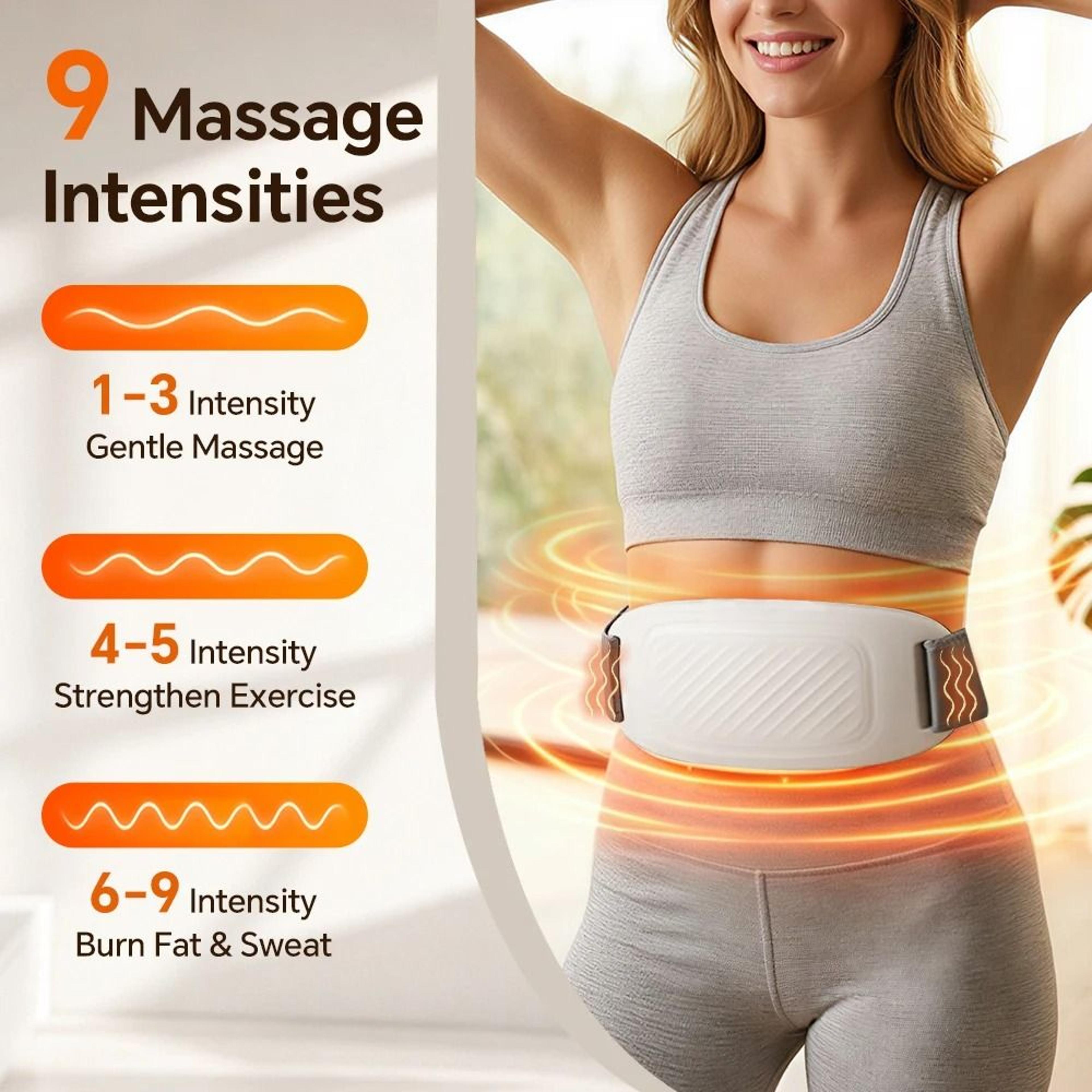 Rechargeable Heated Abdominal Massager With 9 Modes 0