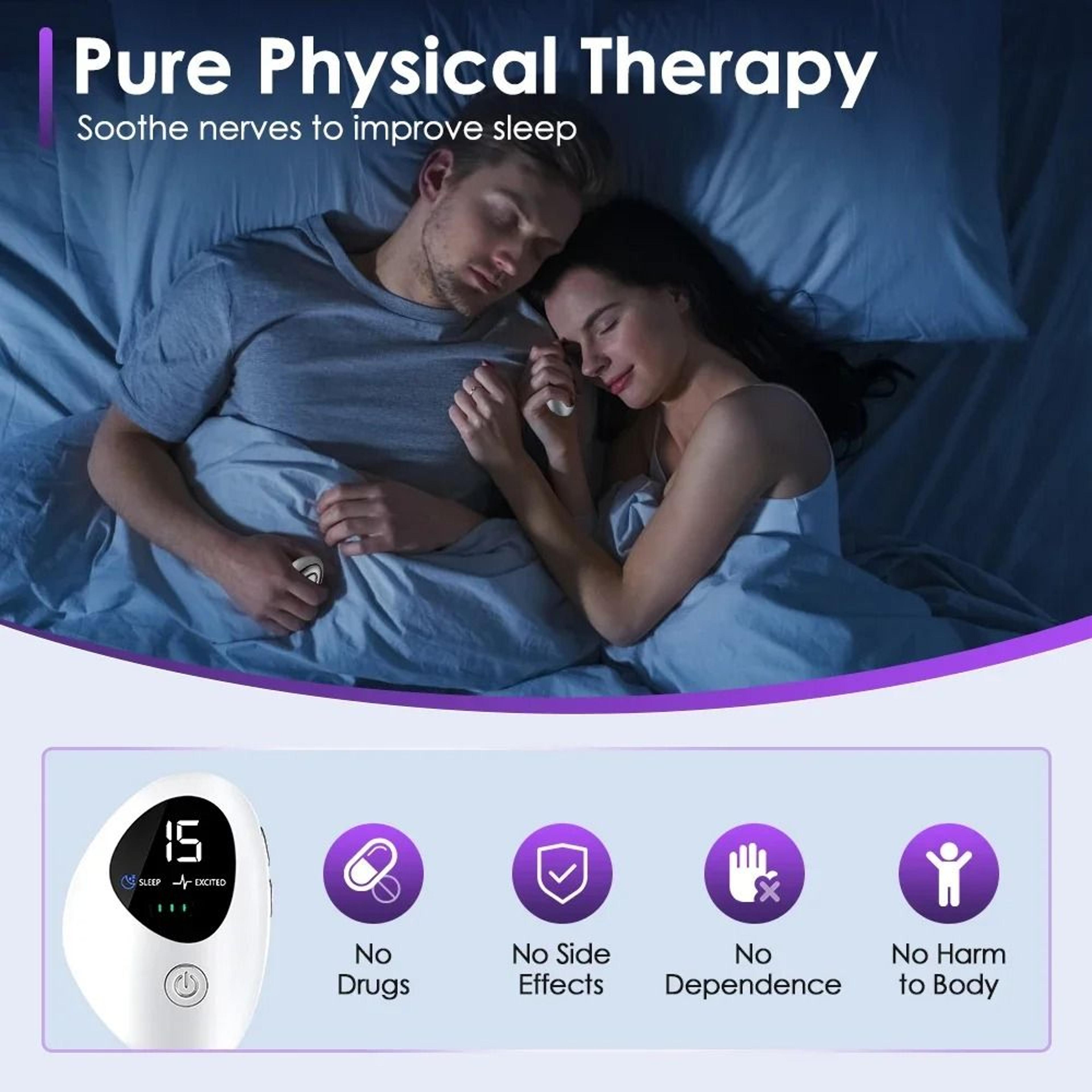 Microcurrent EMS Sleep Aid Device For Stress Relief  Relaxation 4