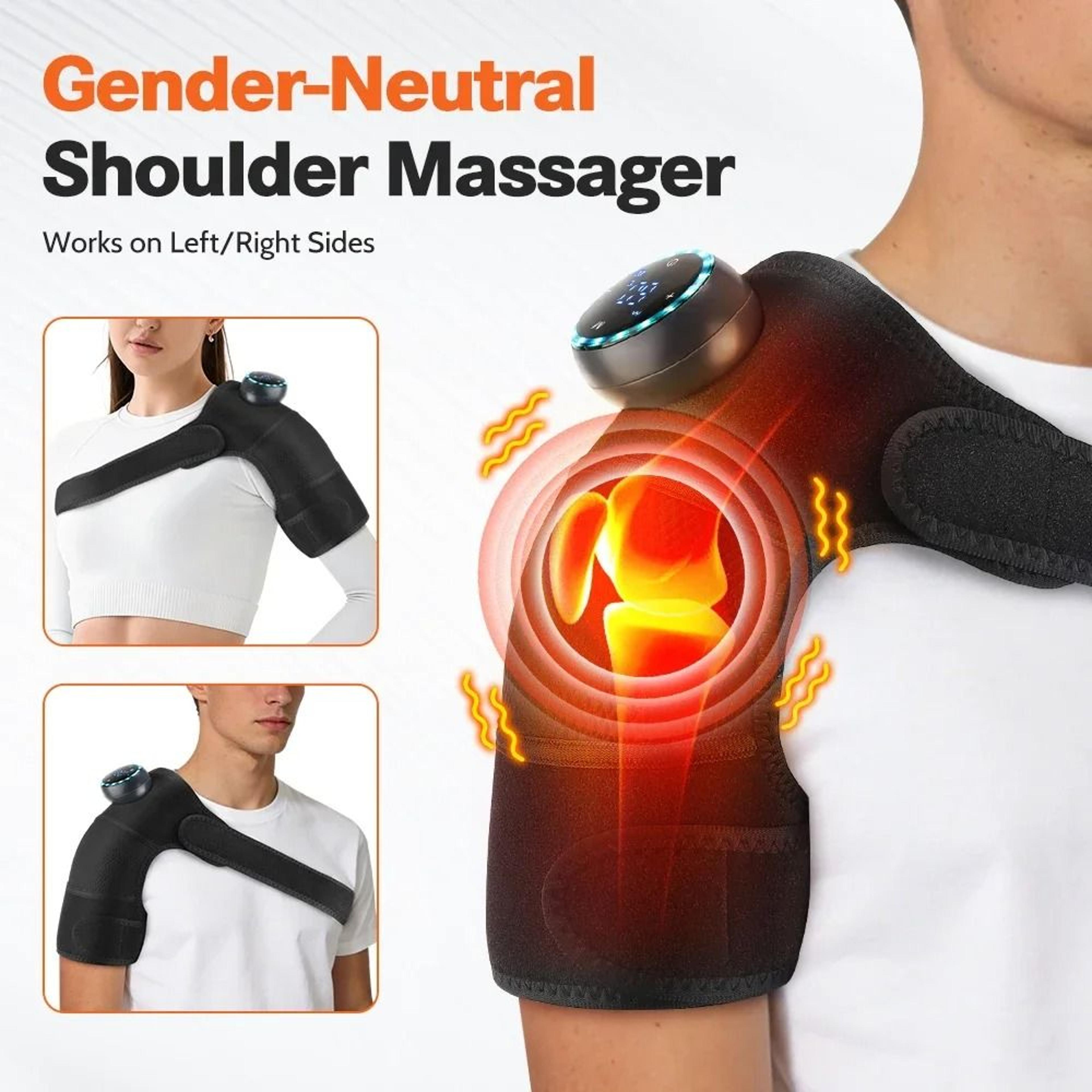 3-in-1 cordless heated knee massager with vibration for knee, shoulder & elbow