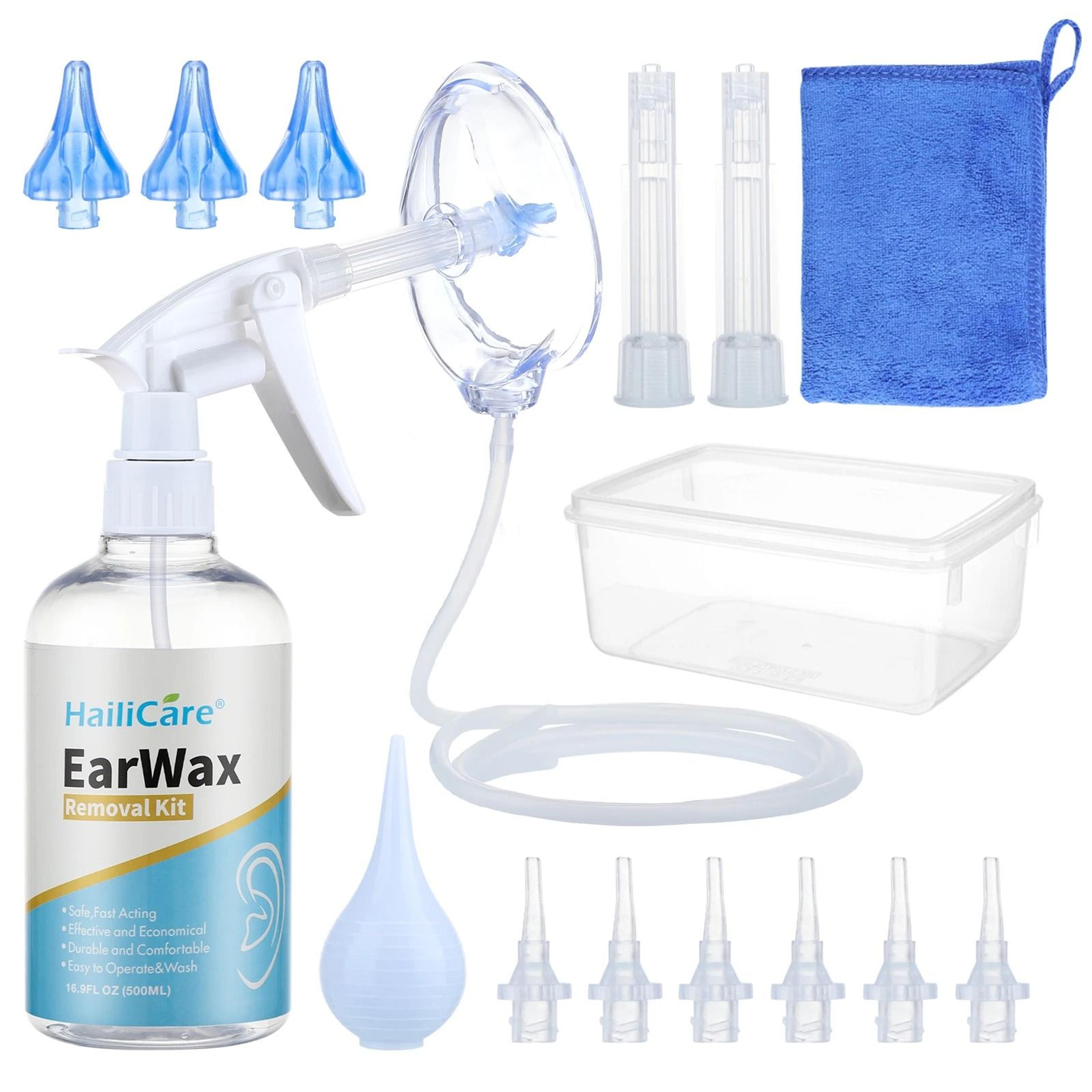 manual ear irrigation cleaning kit with water flushing system