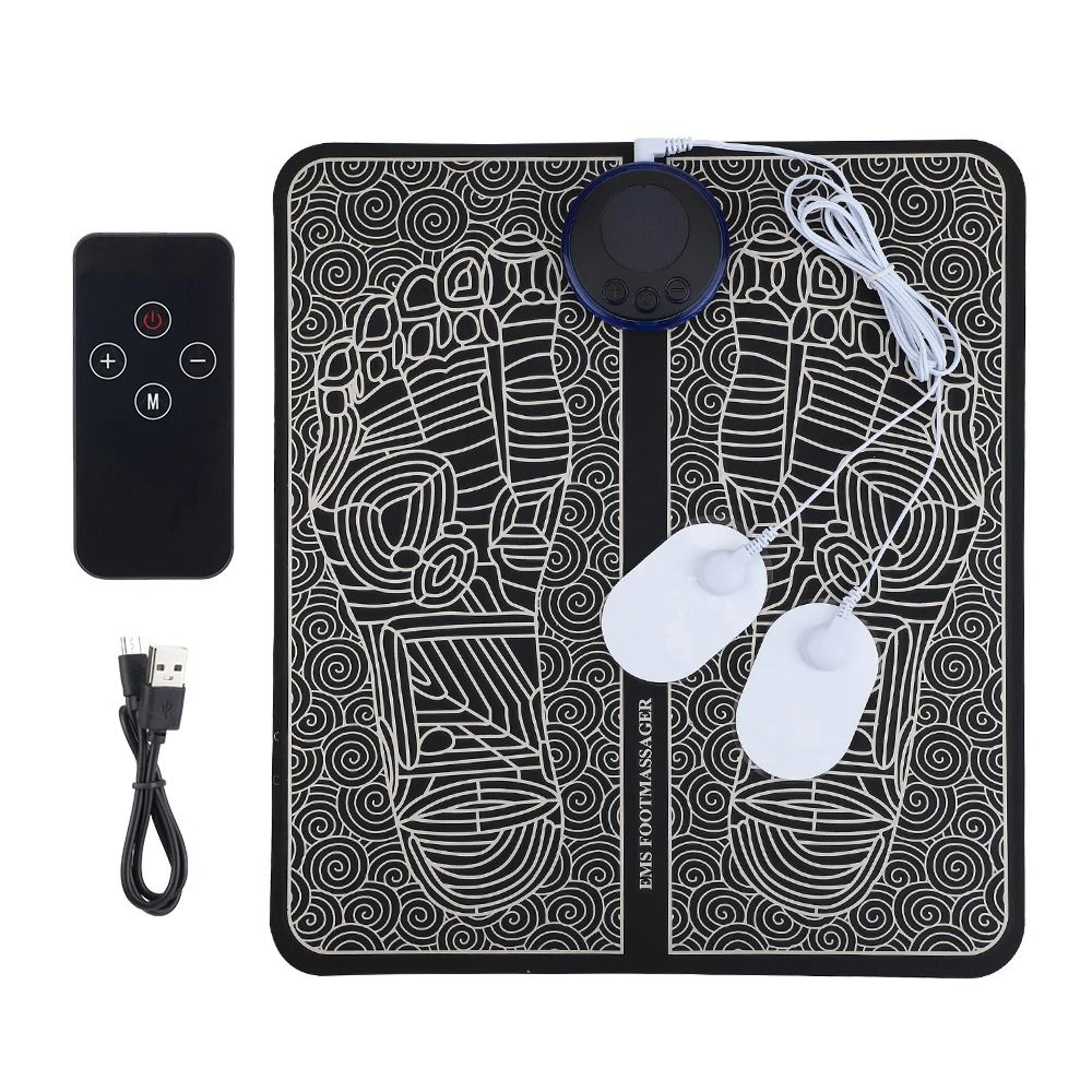 Electric EMS Foot Massager Pad With Remote Control 8 Massage Modes 19 Intensity Levels  Electrode P 7
